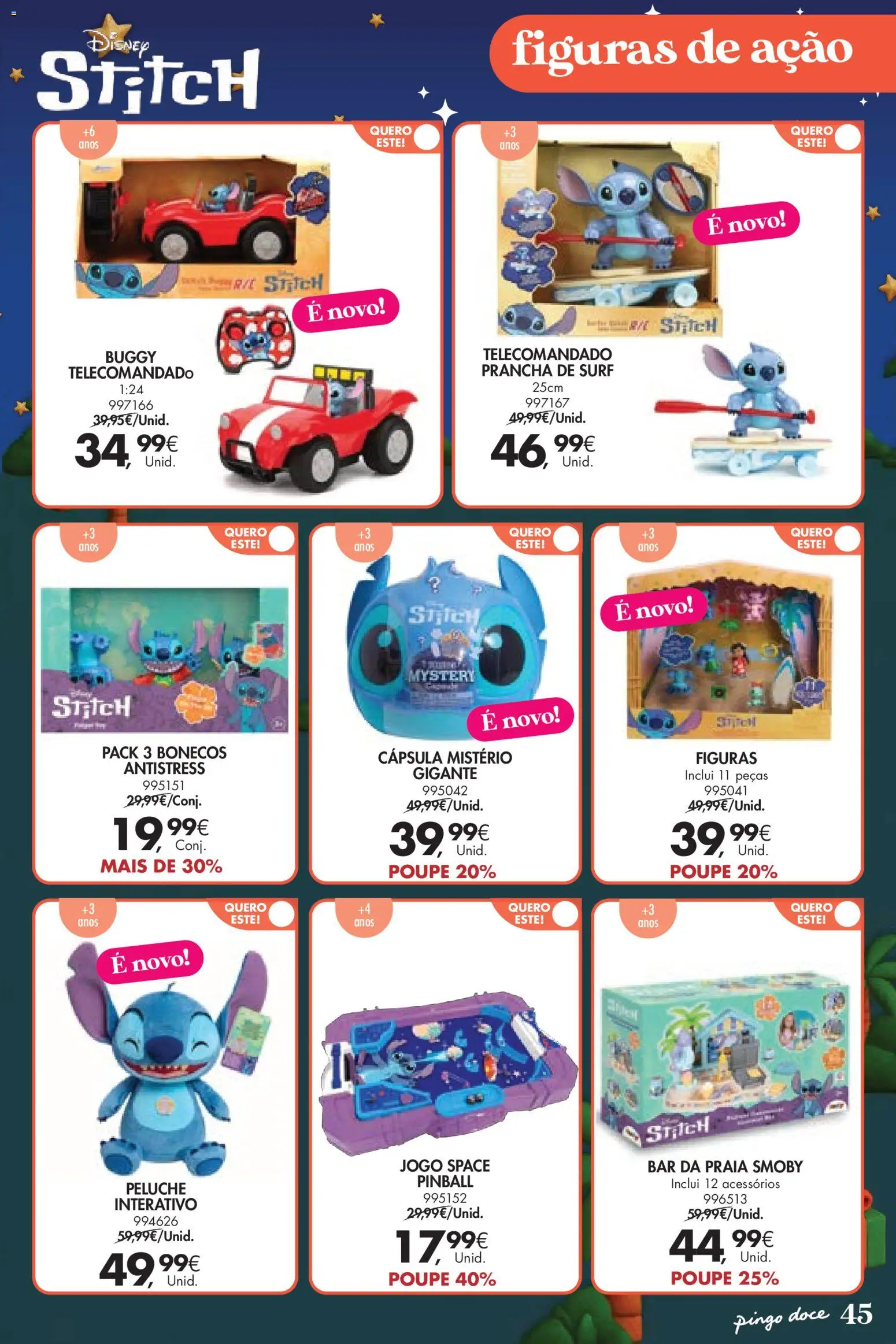 Pingo Doce  Brinquedos Natal Lojas Hipers │ válido de 18.11.2025 | Página: 45 | Produtos: Prancha
