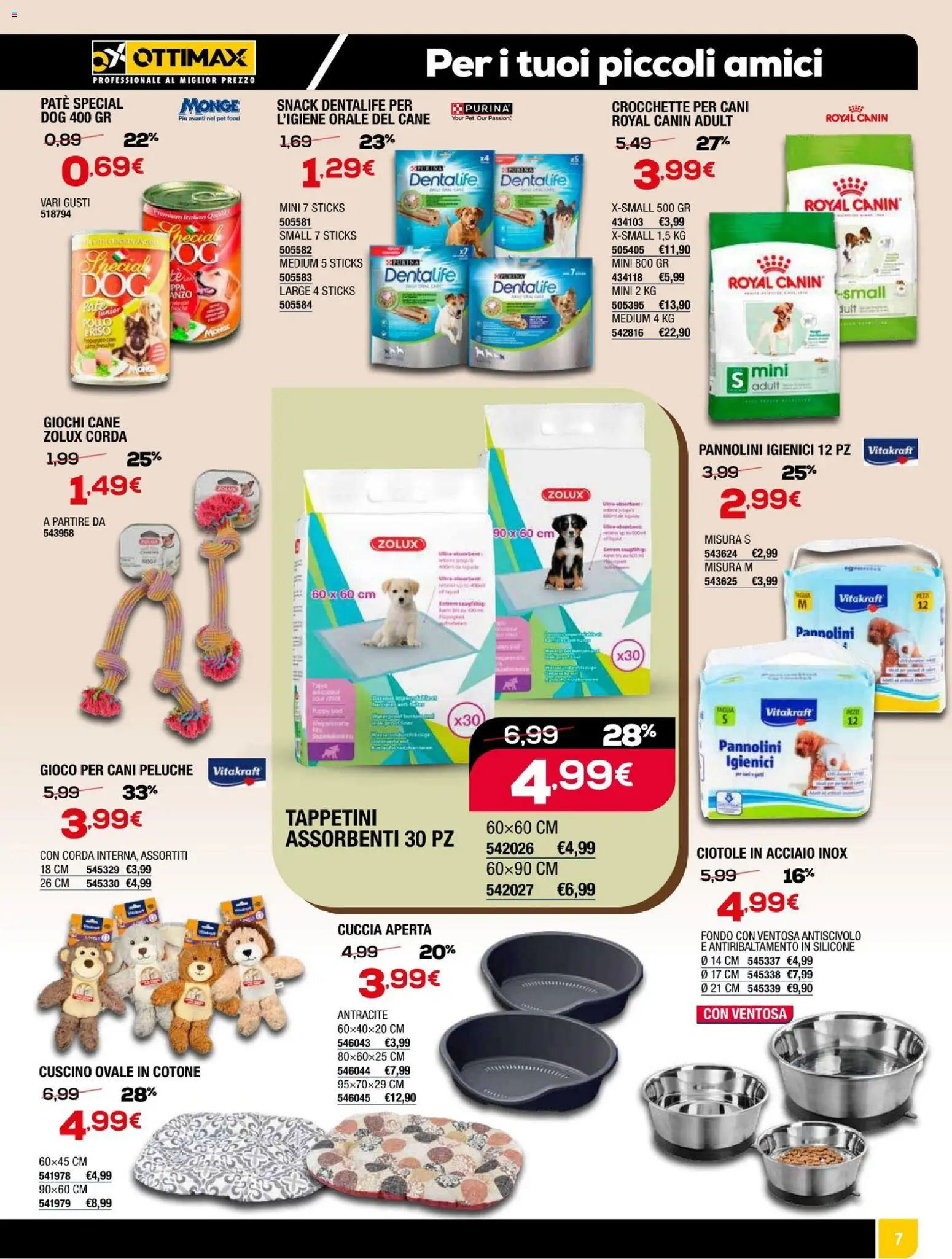Volantino Ottimax del 05.02.2026 | Pagina: 11 | Prodotti: Peluche, Pollo, Crocchette, Gioco