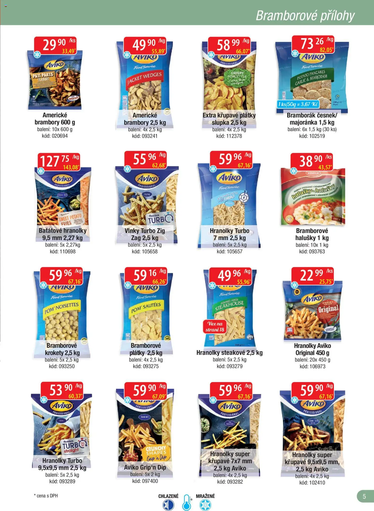 Astur & Qanto leták - Velkoobchod fresh 04/2026 od 01.04.2026 | Strana: 5 | Produkty: Krokety, Hranolky, Brambory, Halušky
