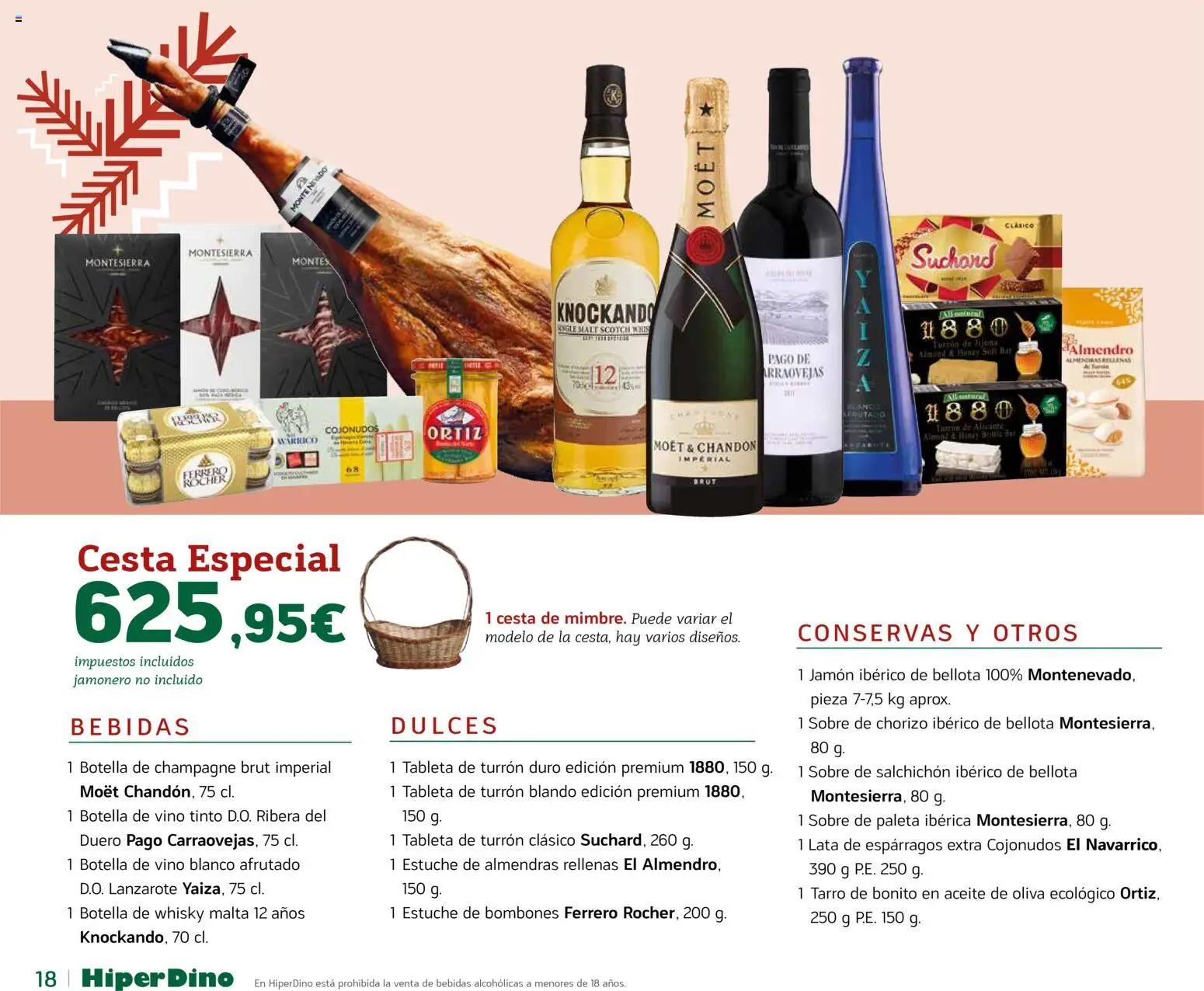 HiperDino - Catálogo Lotes y Cestas │ válido desde el 10.11.2025 | Página: 18 | Productos: Aceite, Jamón, Tableta, Aceite de oliva
