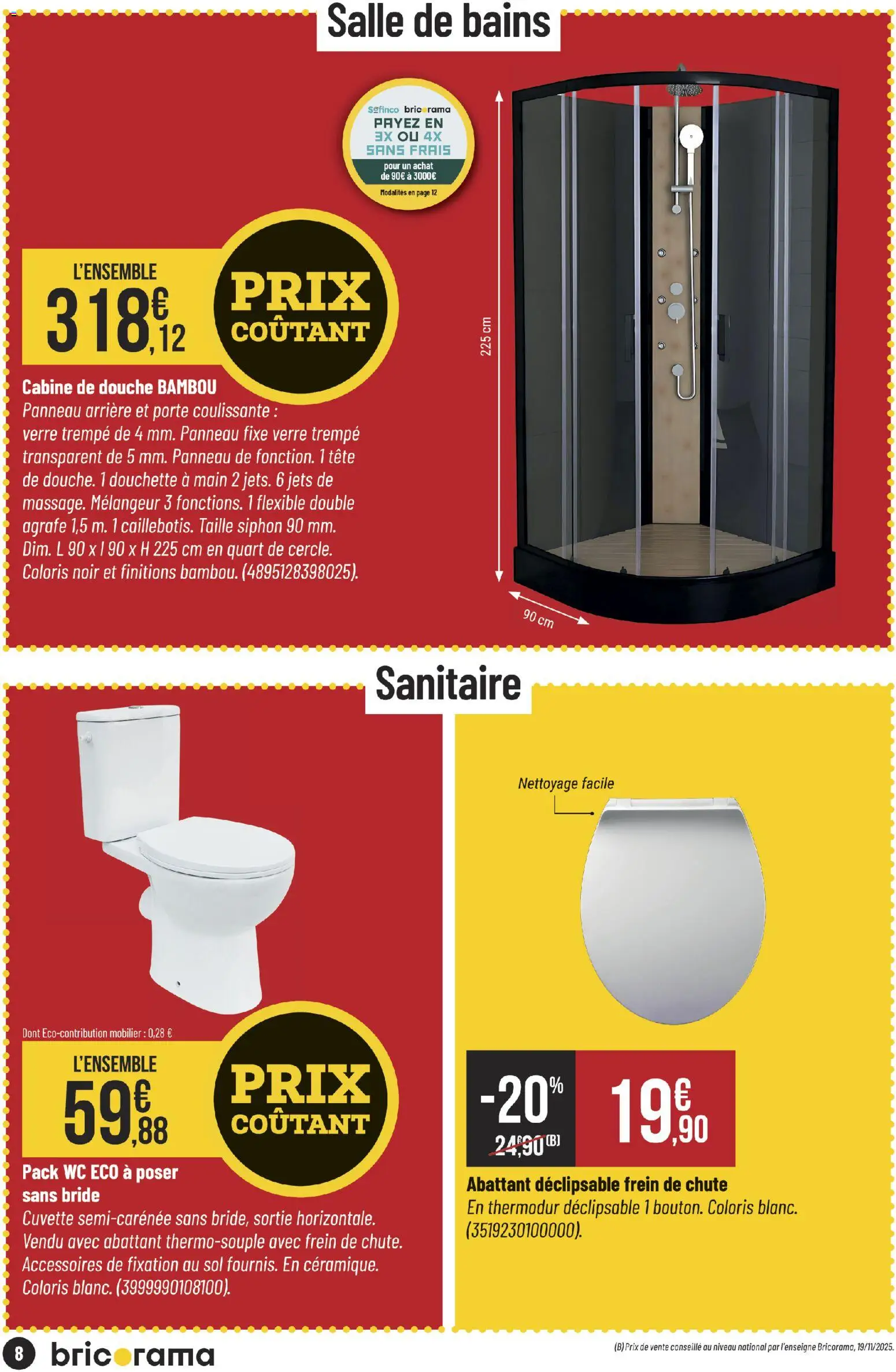 {H1} | Page: 8 | Produits: Porte, Douche, Agrafe