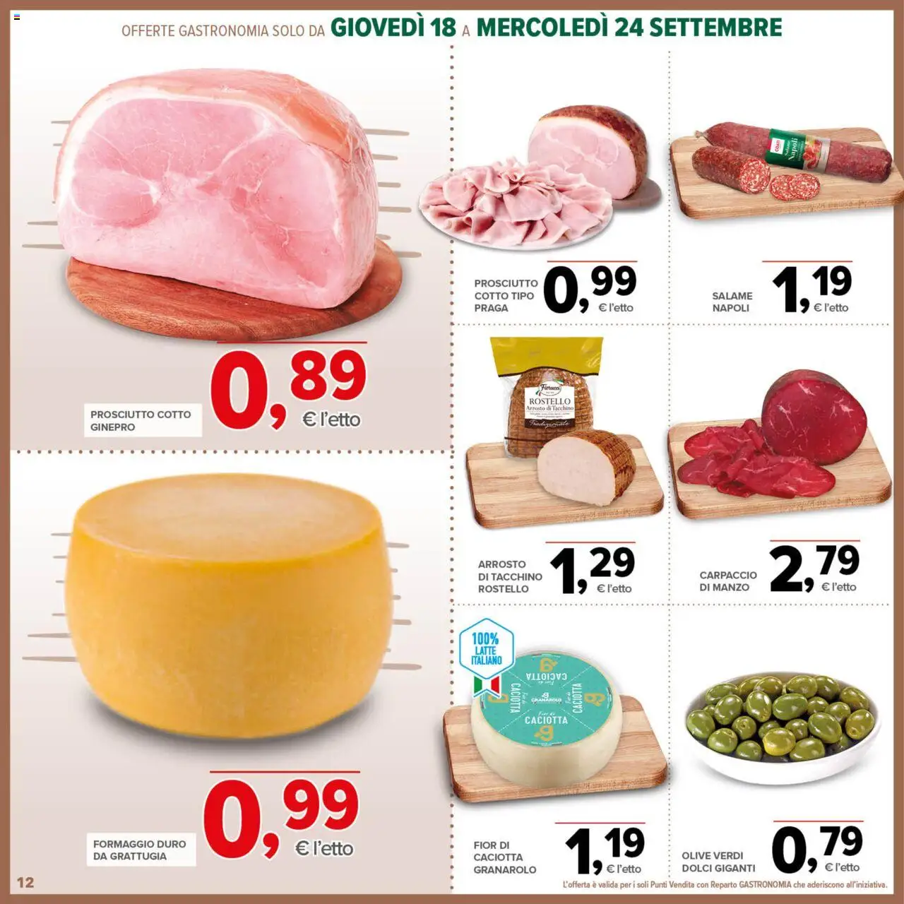 Volantino Todis del 18.09.2025 | Pagina: 12 | Prodotti: Arrosto, Salame, Manzo, Prosciutto