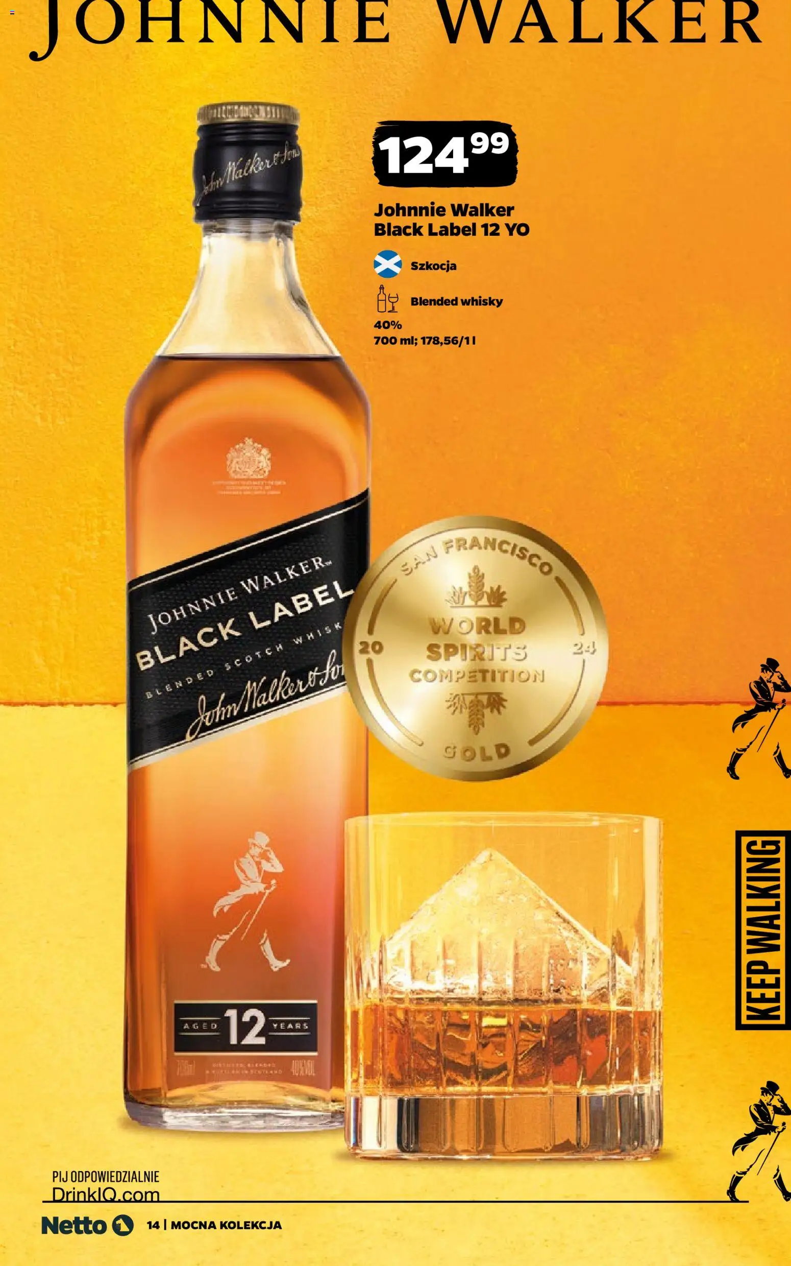 Netto gazetka - Alkohole mocne od 27.10.2025 | Strona: 14 | Produkty: Black Label, Whisky