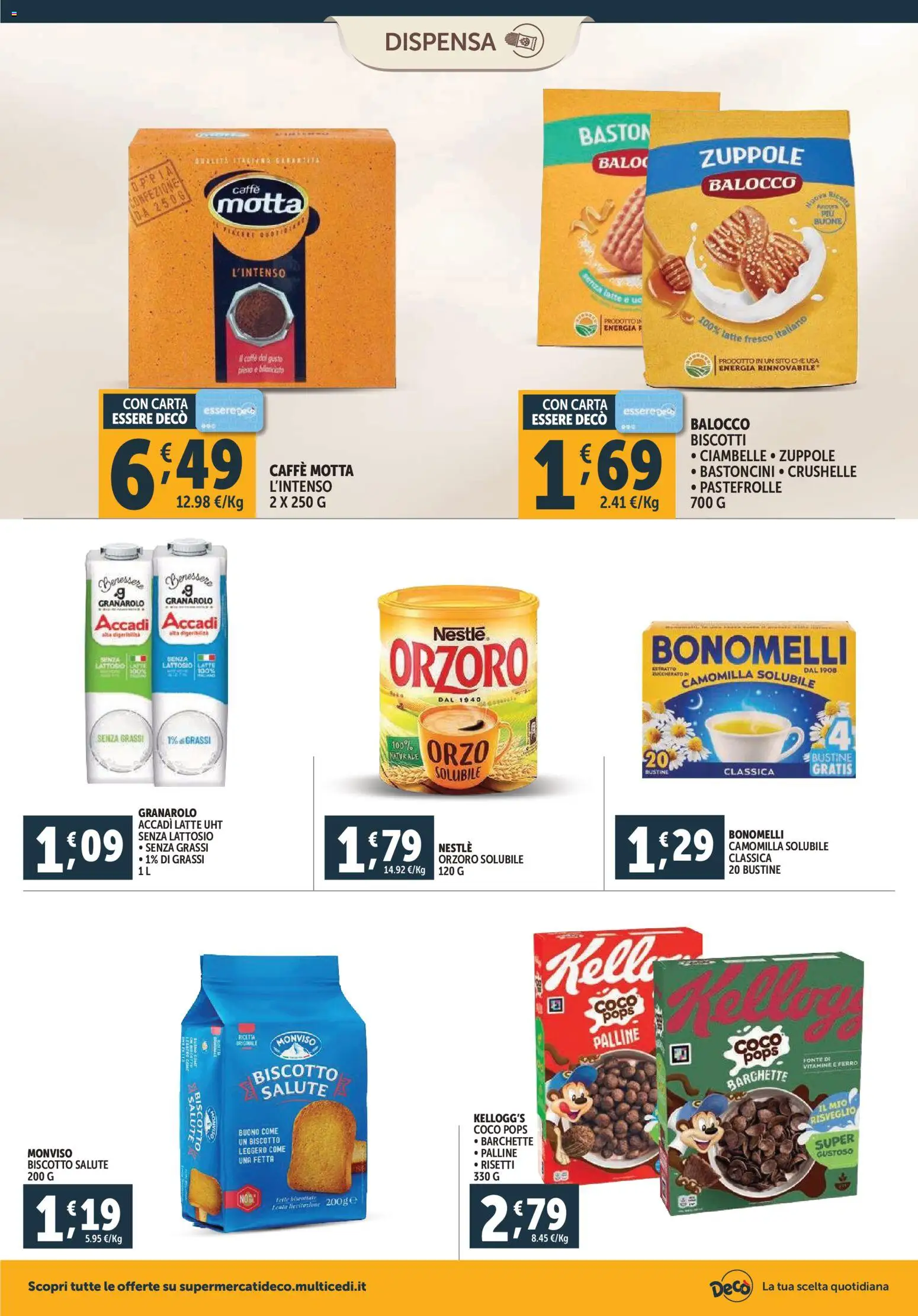 Volantino Decò del 20.11.2025 | Pagina: 10 | Prodotti: Ciambelle, Caffè, Latte, Fette biscottate