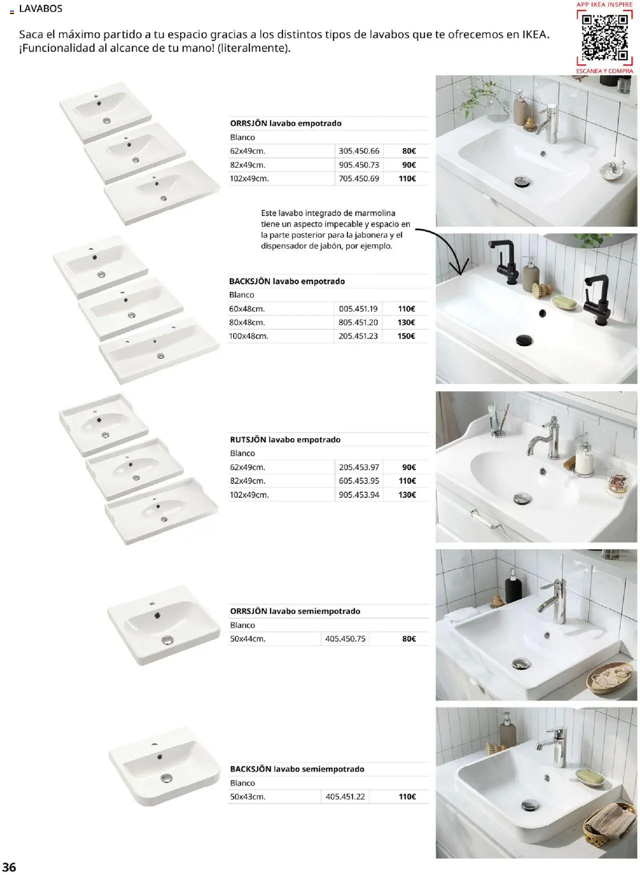 Catálogo IKEA Baňos │ válido desde el 04.02.2025 | Página: 36 | Productos: Té, Dispensador, Lavabo