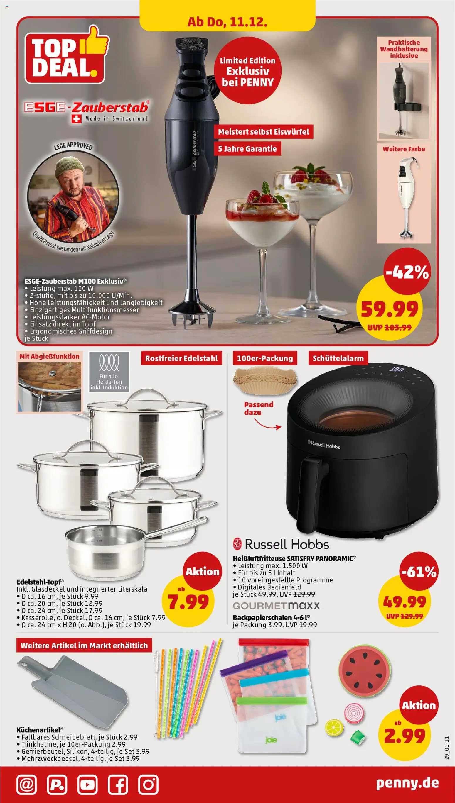 Penny Prospekt 	 – gültig ab 08.12.2025 | Seite: 33 | Produkte: Heißluftfritteuse