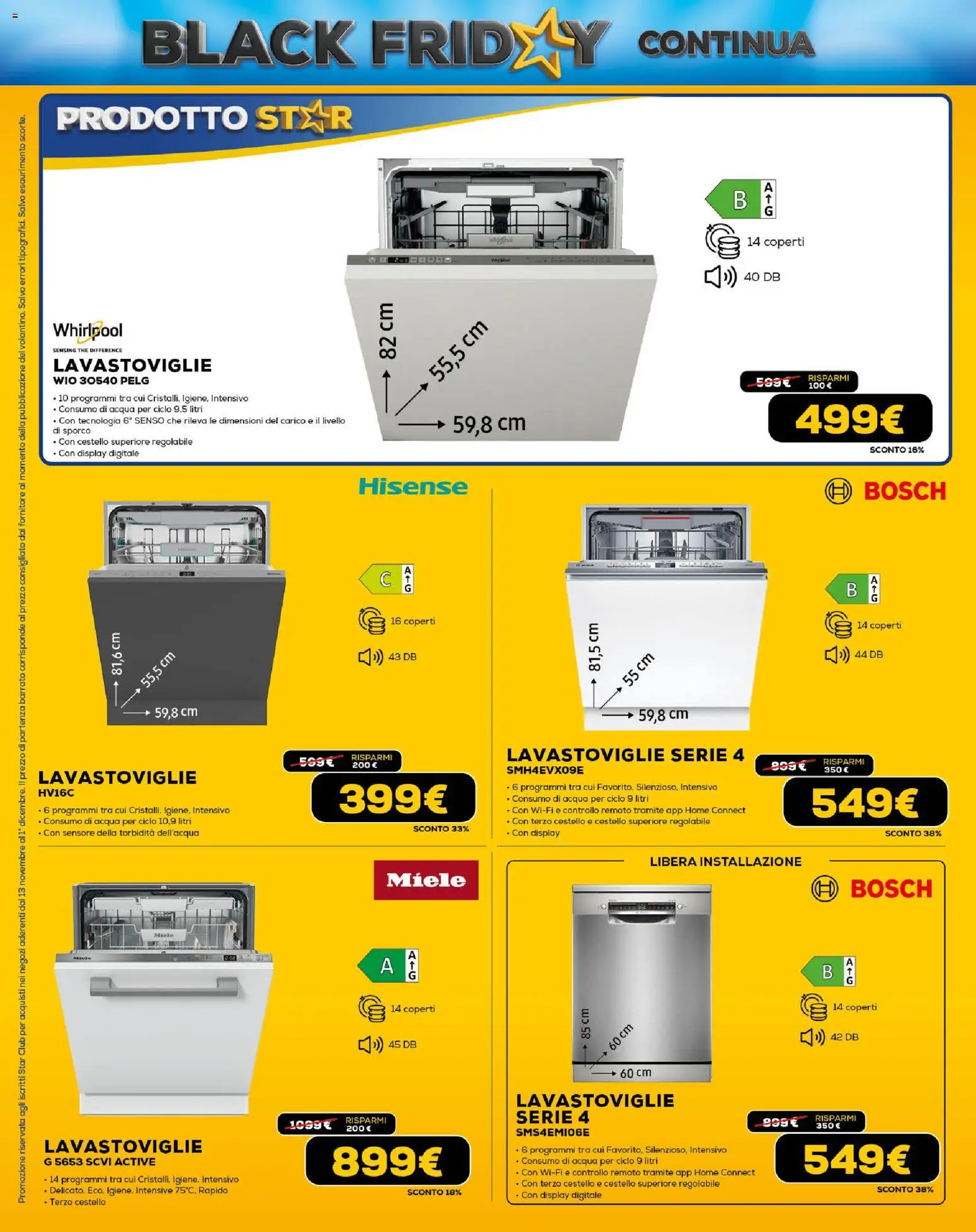 Volantino Euronics del 13.11.2025 | Pagina: 28 | Prodotti: Acqua, Lavastoviglie, The, Miele