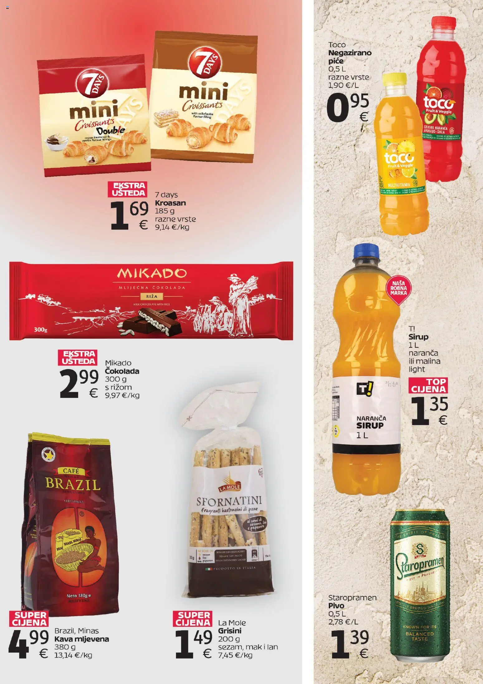 Tommy katalog | vrijedi od 12.03.2026 | Stranica: 3 | Proizvodi: Kava, Kroasan, Sirup, Mak