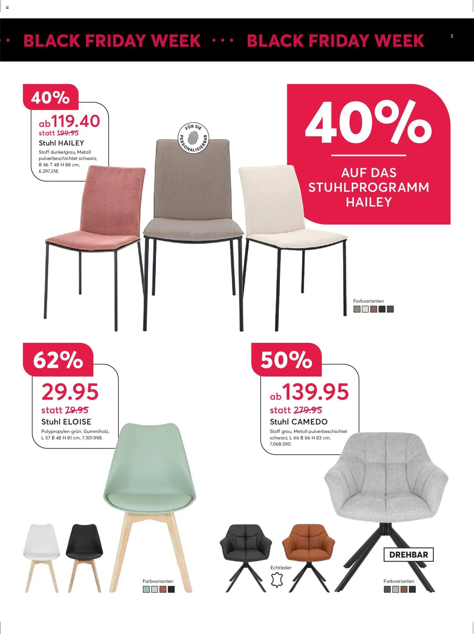 Livique - Black Friday – gültig ab 19.11.2025 | Seite: 5 | Produkte: Stuhl