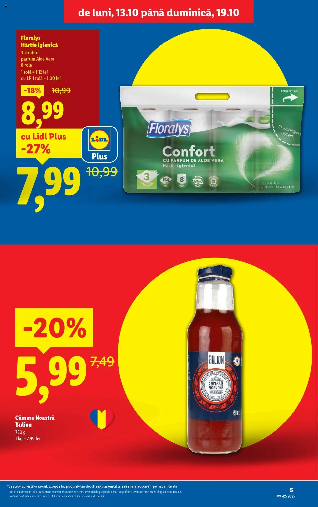 Noul catalog Lidl – valabil de la 13.10.2025 | Pagină: 5 | Produse: Aloe vera, Role, Parfum