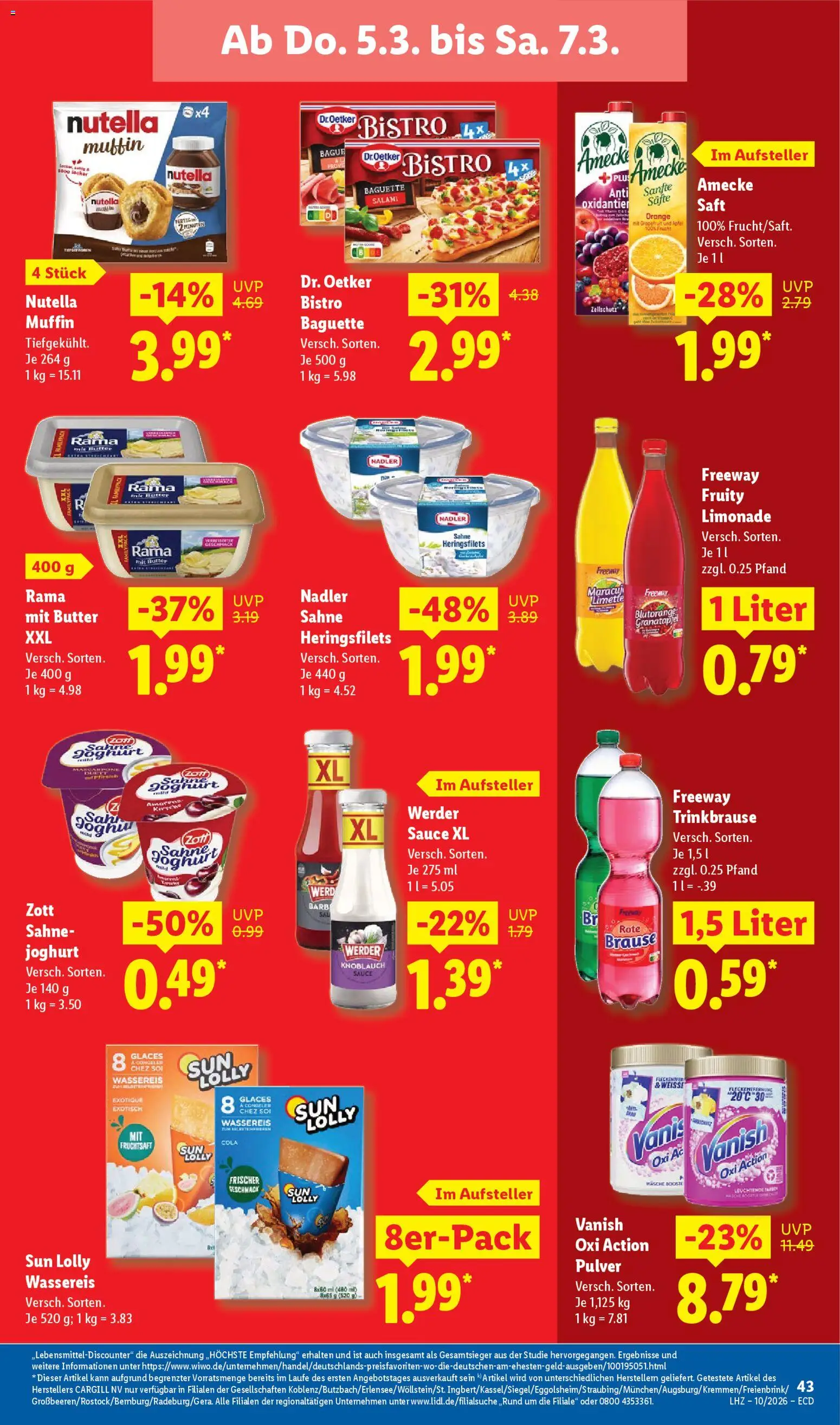 Lidl - Prospekt – gültig ab 02.03.2026 | Seite: 69 | Produkte: Rama, Mascarpone, Limonade, Limette