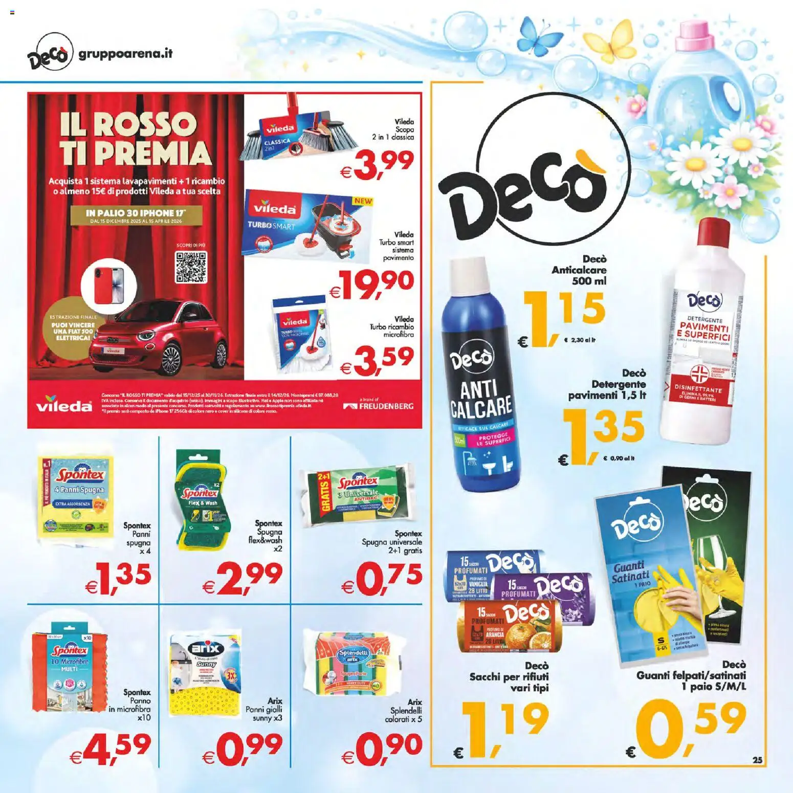 Volantino Decò del 06.03.2026 | Pagina: 32 | Prodotti: Spugna, Detergente, Anticalcare, Scopa