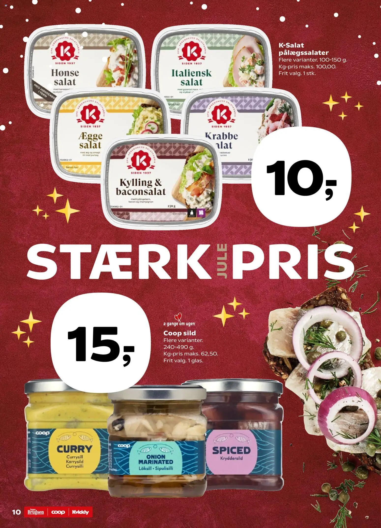 Super Brugsen tilbudsavis – gyldig fra 19.12.2025 | Side: 12 | Produkter: Champignon, Gulerod, Sild, Bacon