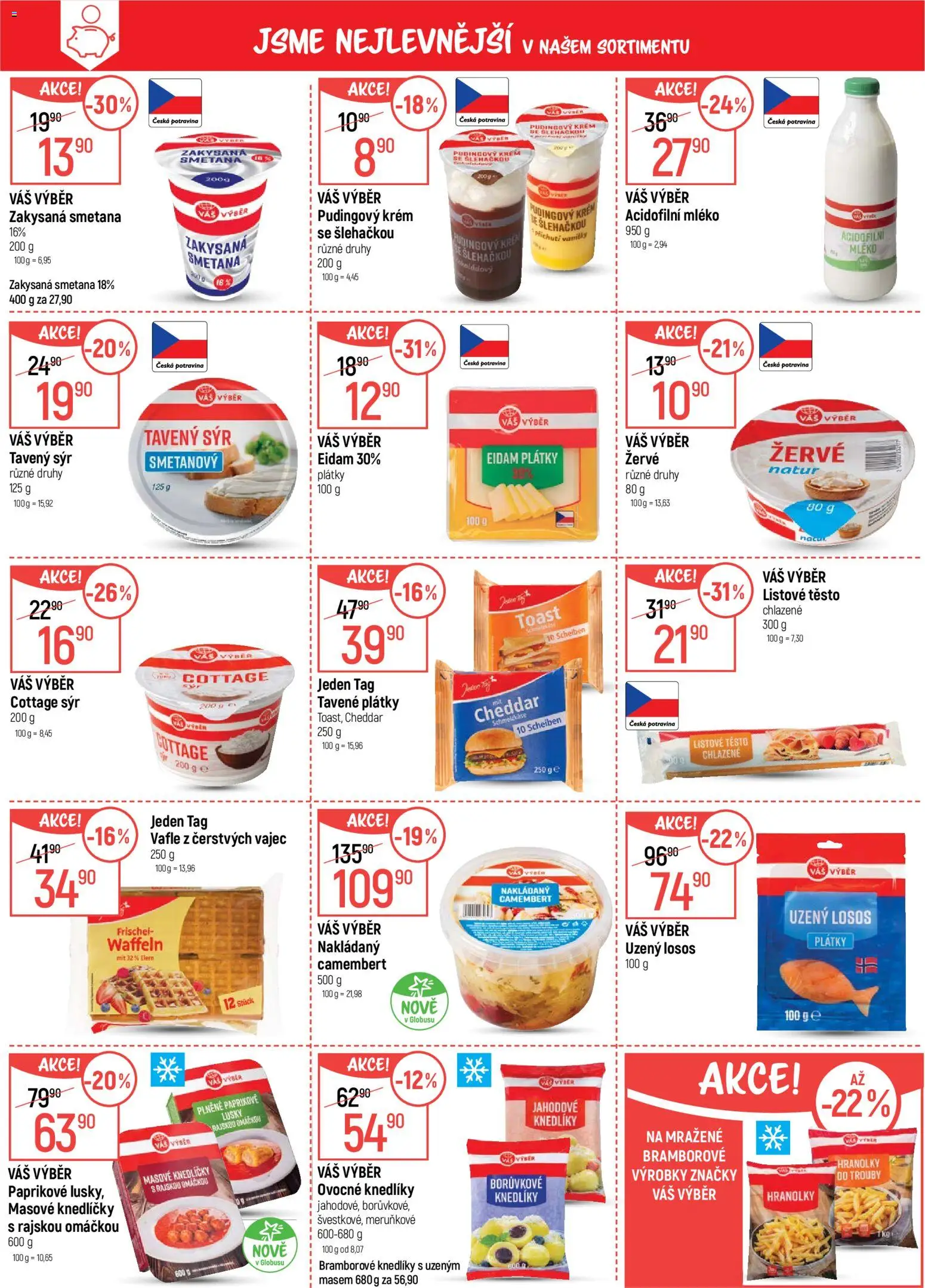 Globus leták - Brno od 08.04.2026 | Strana: 3 | Produkty: Hranolky, Krém, Cheddar, Camembert