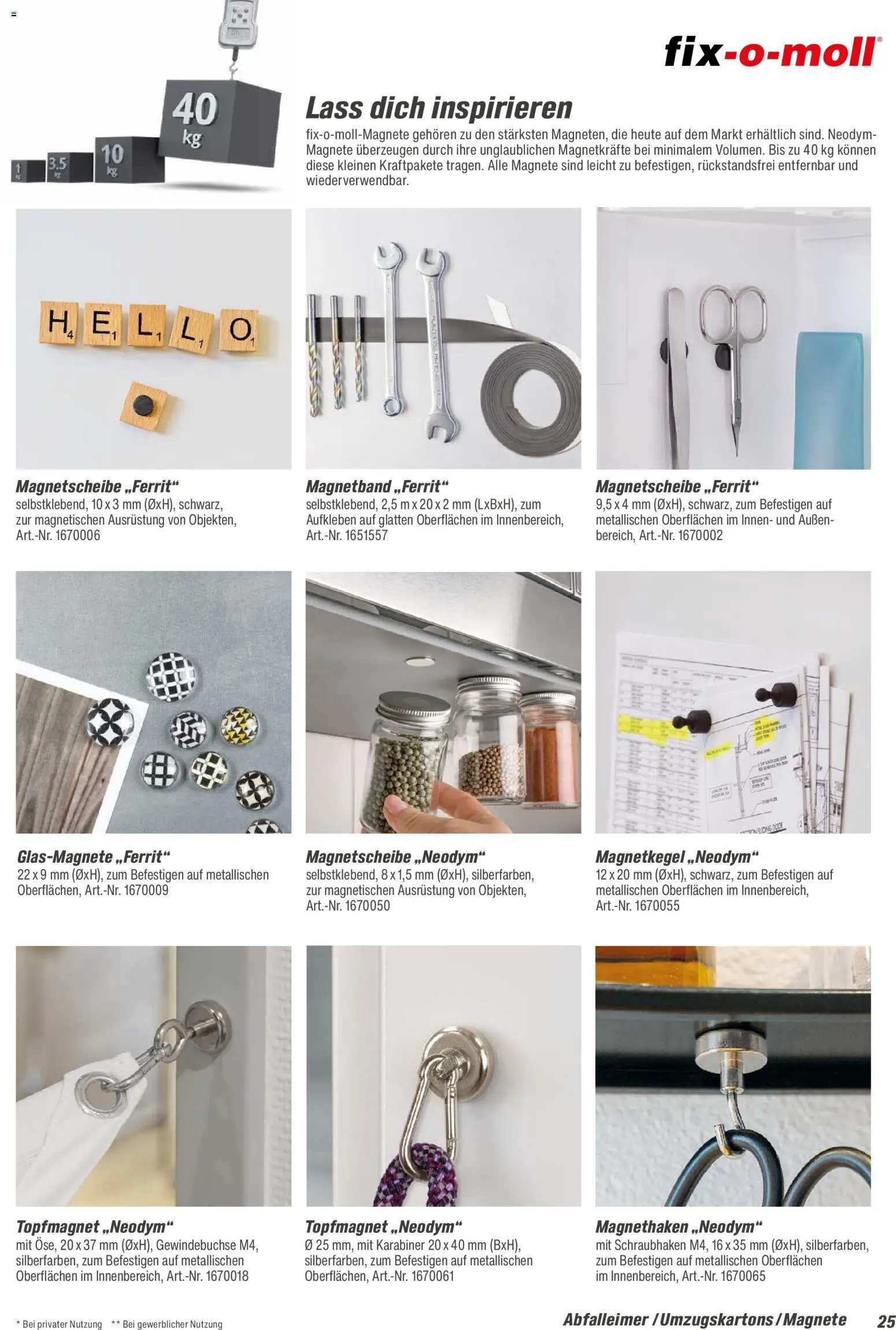 Toom Baumarkt  Wohnen & Haushalt 2026 – gültig ab 01.01.2026 | Seite: 25 | Produkte: Abfalleimer