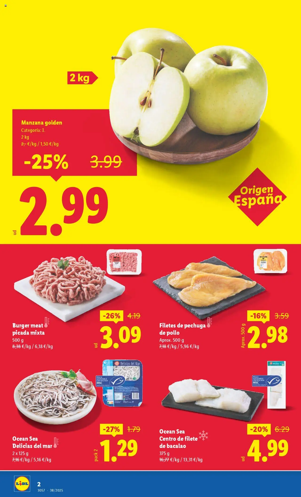 Lidl - Teruel Fuenfresca │ válido desde el 15.09.2025 | Página: 2 | Productos: Δισκέτα, Manzana, Apple, Filete