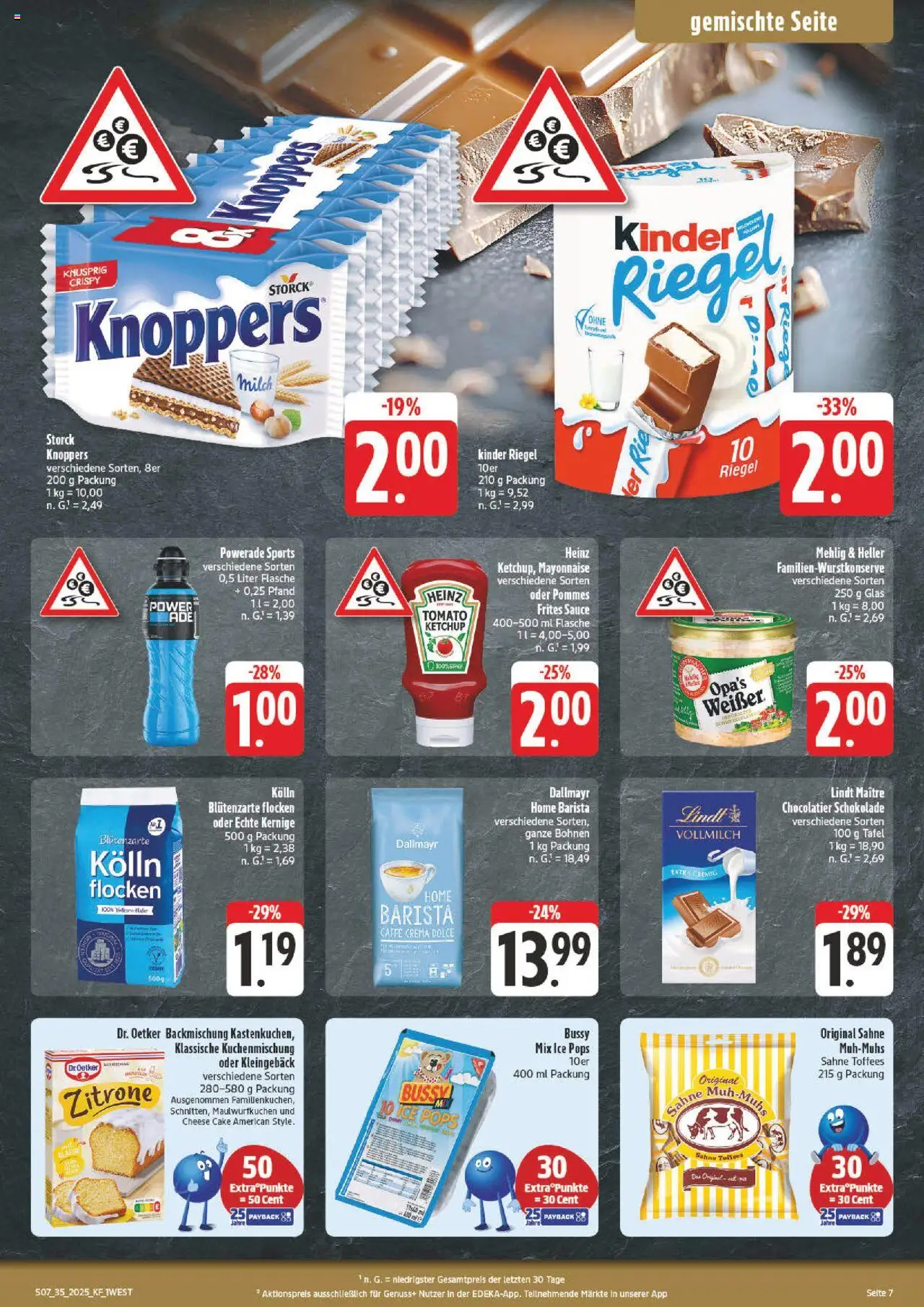 nah & gut Prospekt 	 - gültig ab dem 25.08.2025 | Seite: 7 | Produkte: Dallmayr, Powerade, Ketchup, Sahne