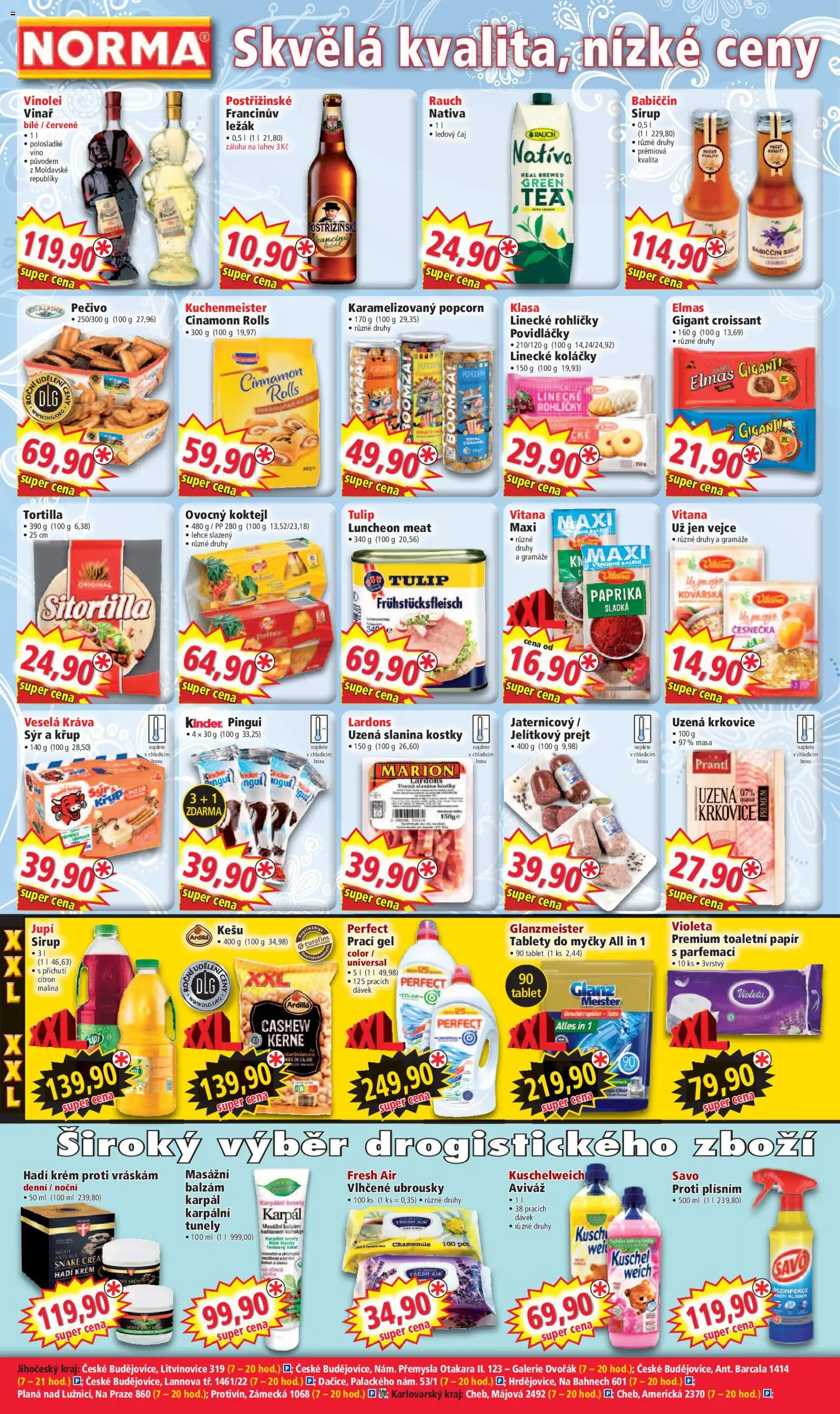 Norma leták od 01.02.2026 | Strana: 4 | Produkty: Aviváž, Tablet, Paprika, Kinder Pinguí