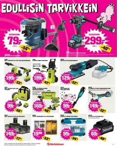 Kärkkäinen-mainoslehti voimassa 08.04.2026 alkaen | Sivu: 27 | Tuotteet: Painepesuri, Työkalupakki