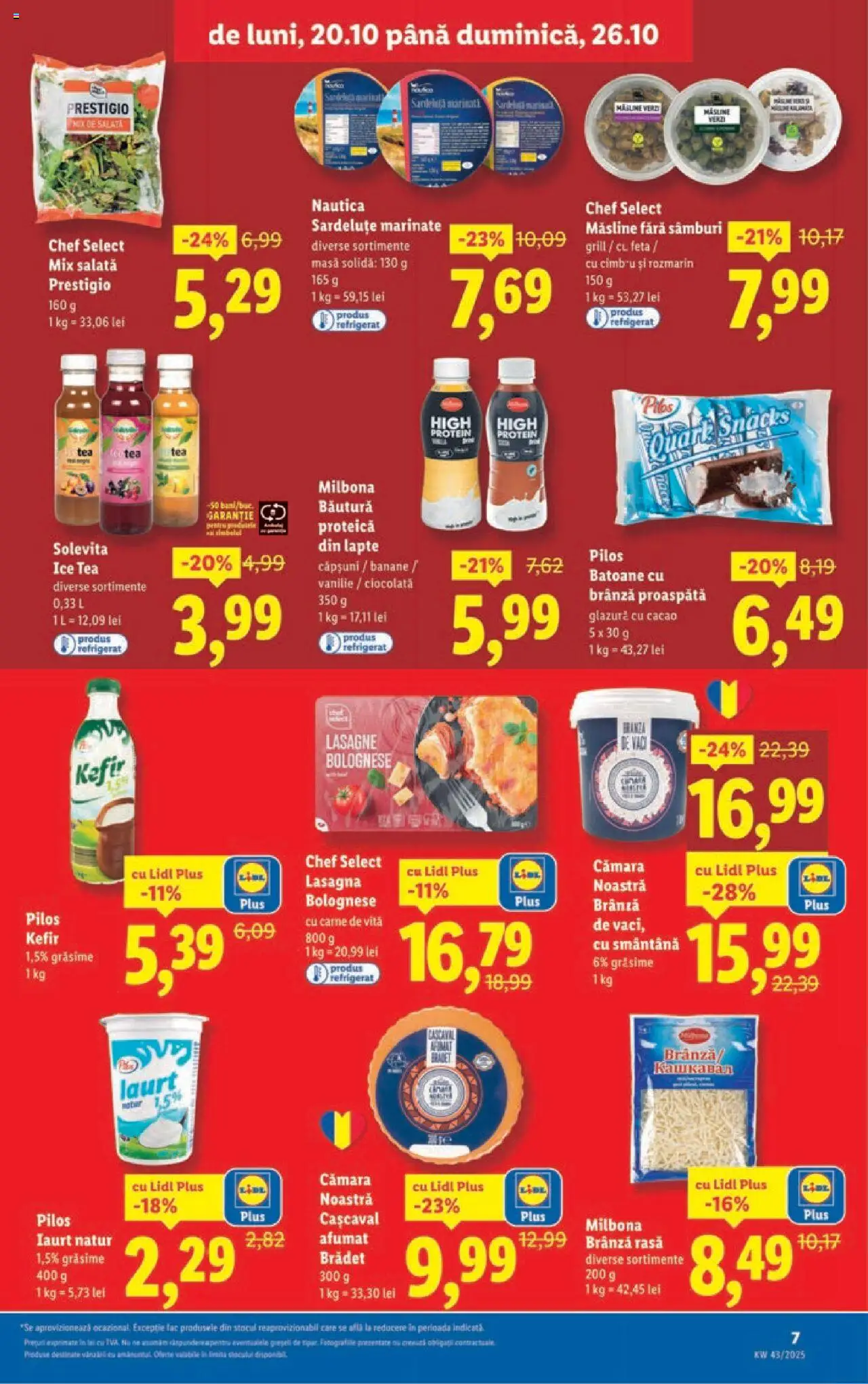Noul catalog Lidl – valabil de la 20.10.2025 | Pagină: 7 | Produse: Toplar, Iaurt, Cacao, Smântână