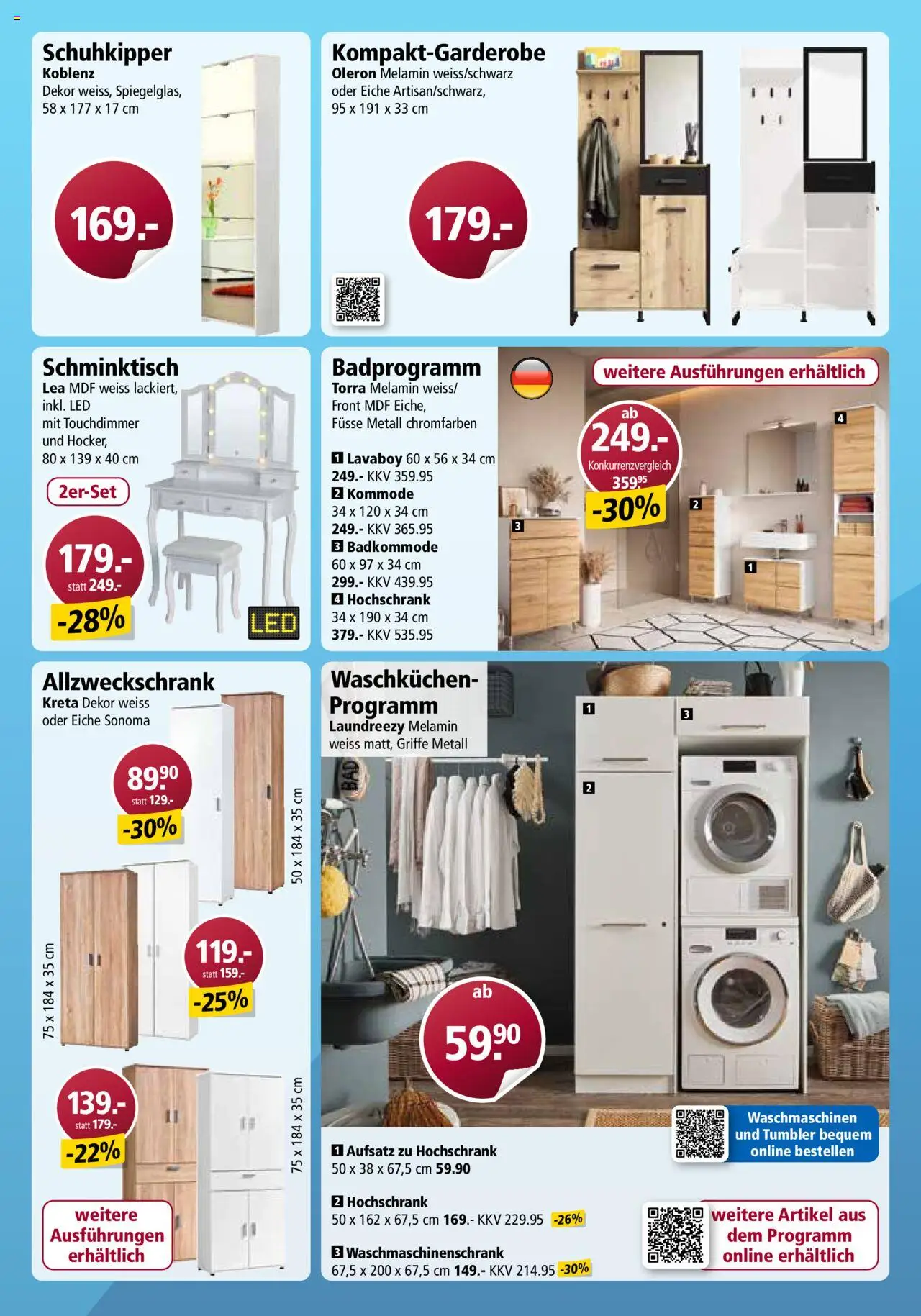 Otto's Aktionen Online Katalog ab 25.08.2025 | Seite: 24 | Produkte: Kommode, Hochschrank, Schminktisch