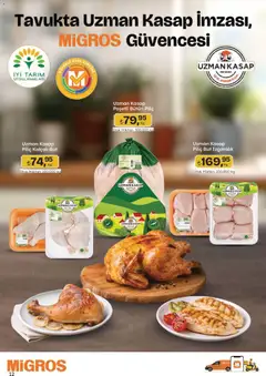 08.01.2026 tarihinden itibaren geçerli olan Migros kataloğu önizlemesi | Sayfa: 12 | Ürünler: Piliç