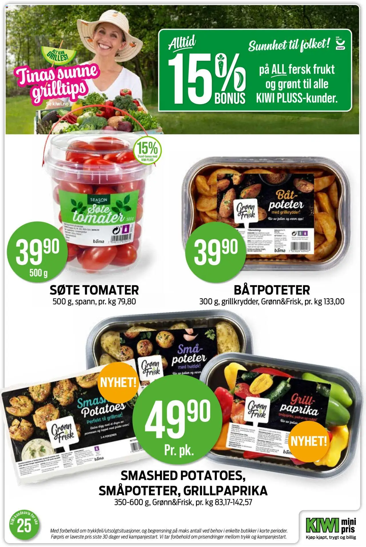  | Side: 16 | Produkter: Tomater, Poteter, Grill, Hvitløk