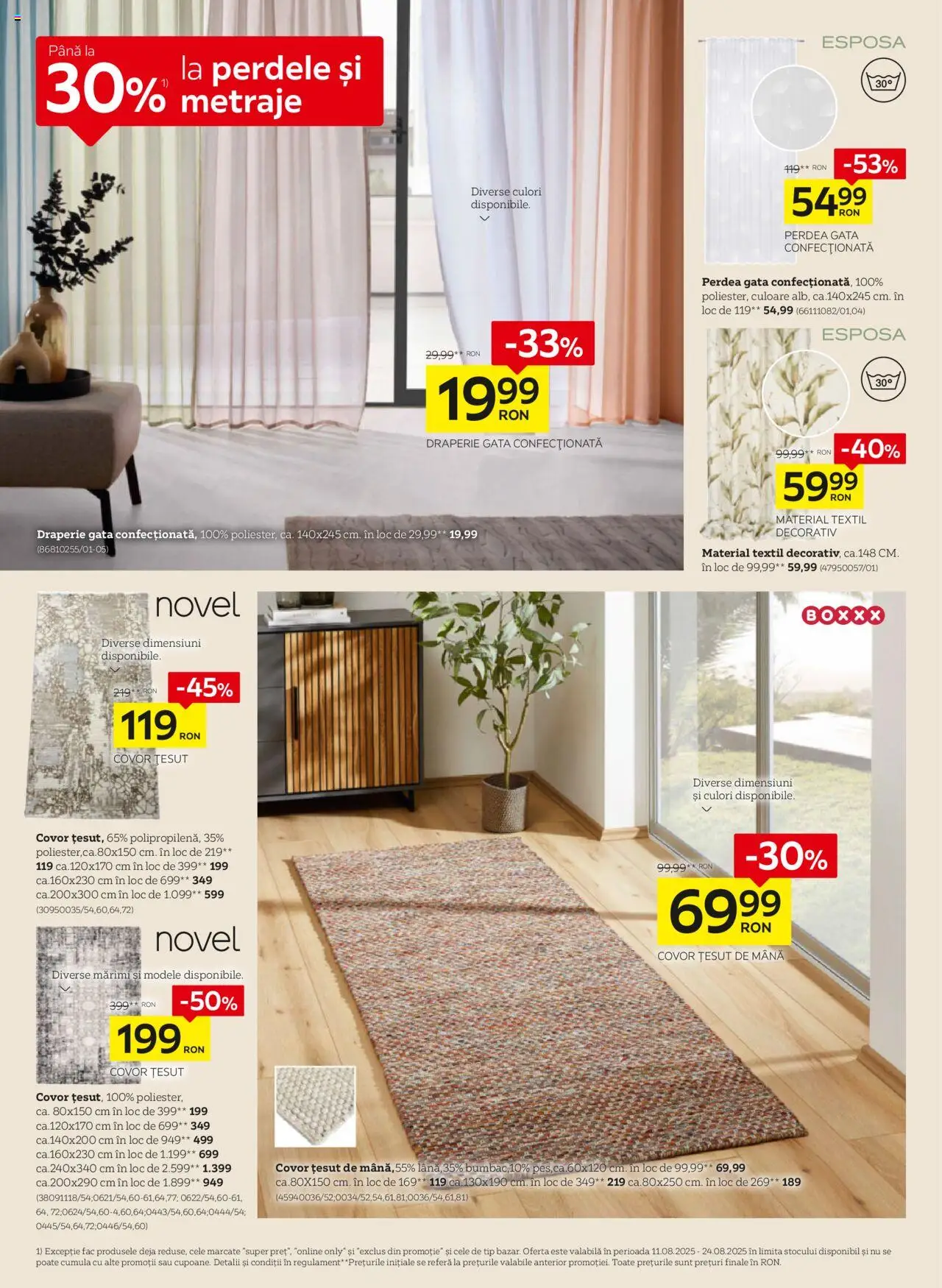 Catalog XXXLutz – valabil de la 01.08.2025 | Pagină: 12 | Produse: Covor, Perdea