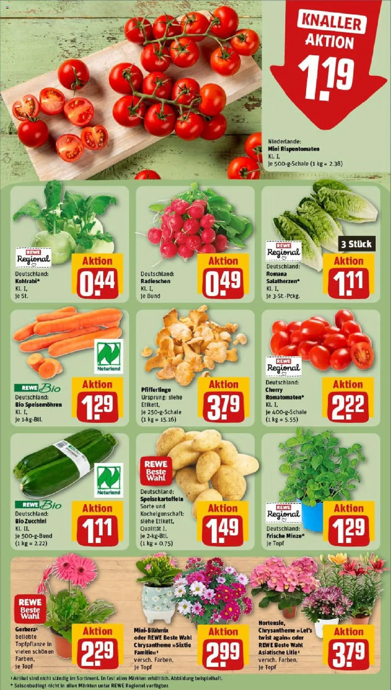 Rewe prospekt Dormagen / Zons	 - gültig ab dem 03.08.2025 | Seite: 7 | Produkte: Kohlrabi, Kartoffeln, Pfifferlinge, Zucchini
