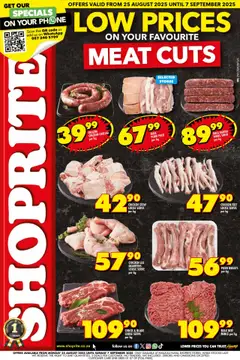 Preview of Shoprite specials valid from 25.08.2025