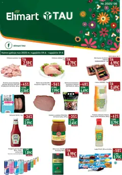 Elimart - TAU leidinių peržiūra, galiojančių nuo 04.08.2025