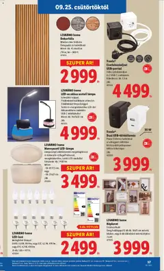 Lidl akciós ujság - amely érvényes a következő dátumtól: 25.09.2025 | Oldal: 37