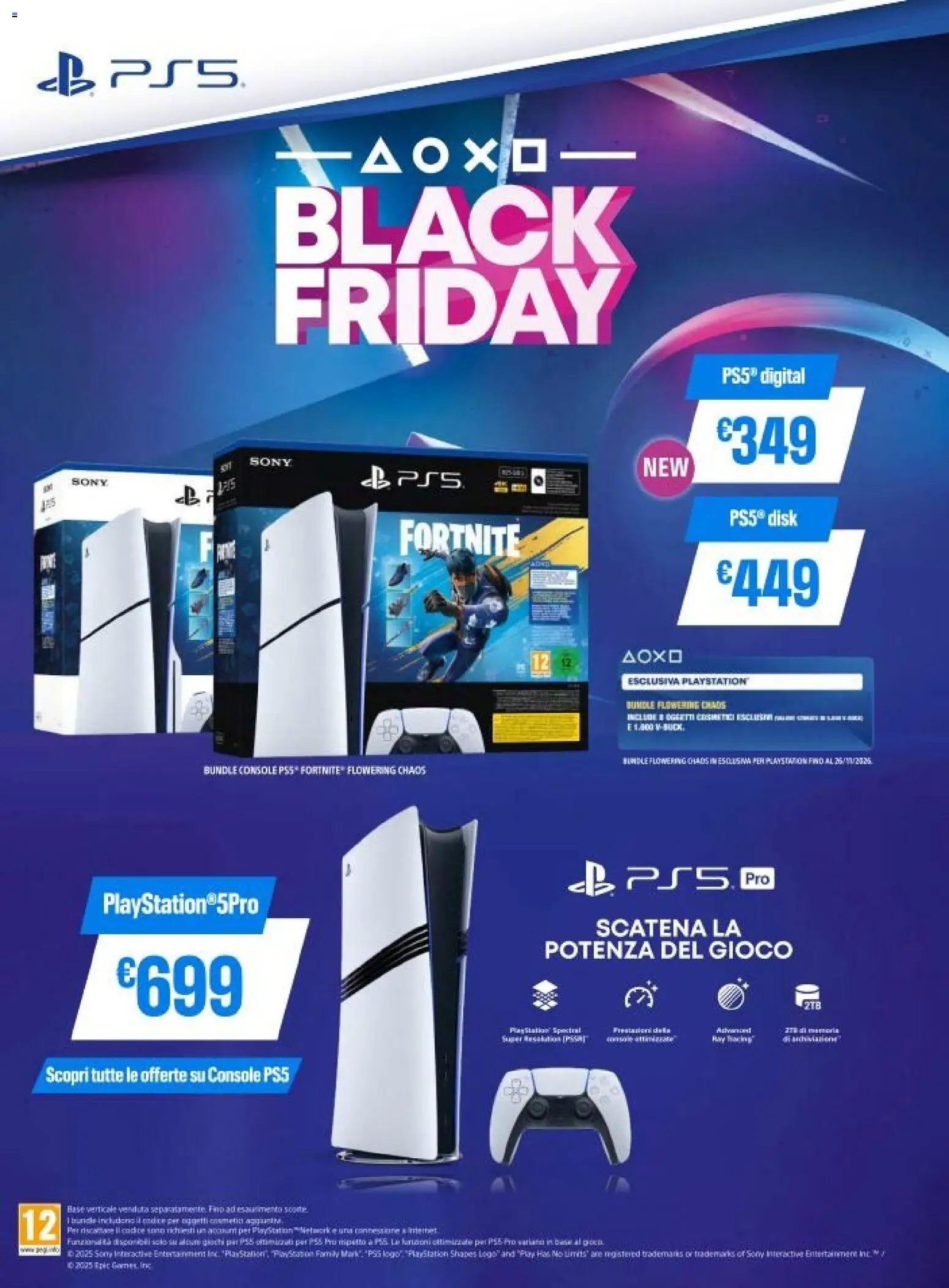 Volantino Unieuro del 22.11.2025 | Pagina: 2 | Prodotti: Playstation, Gioco