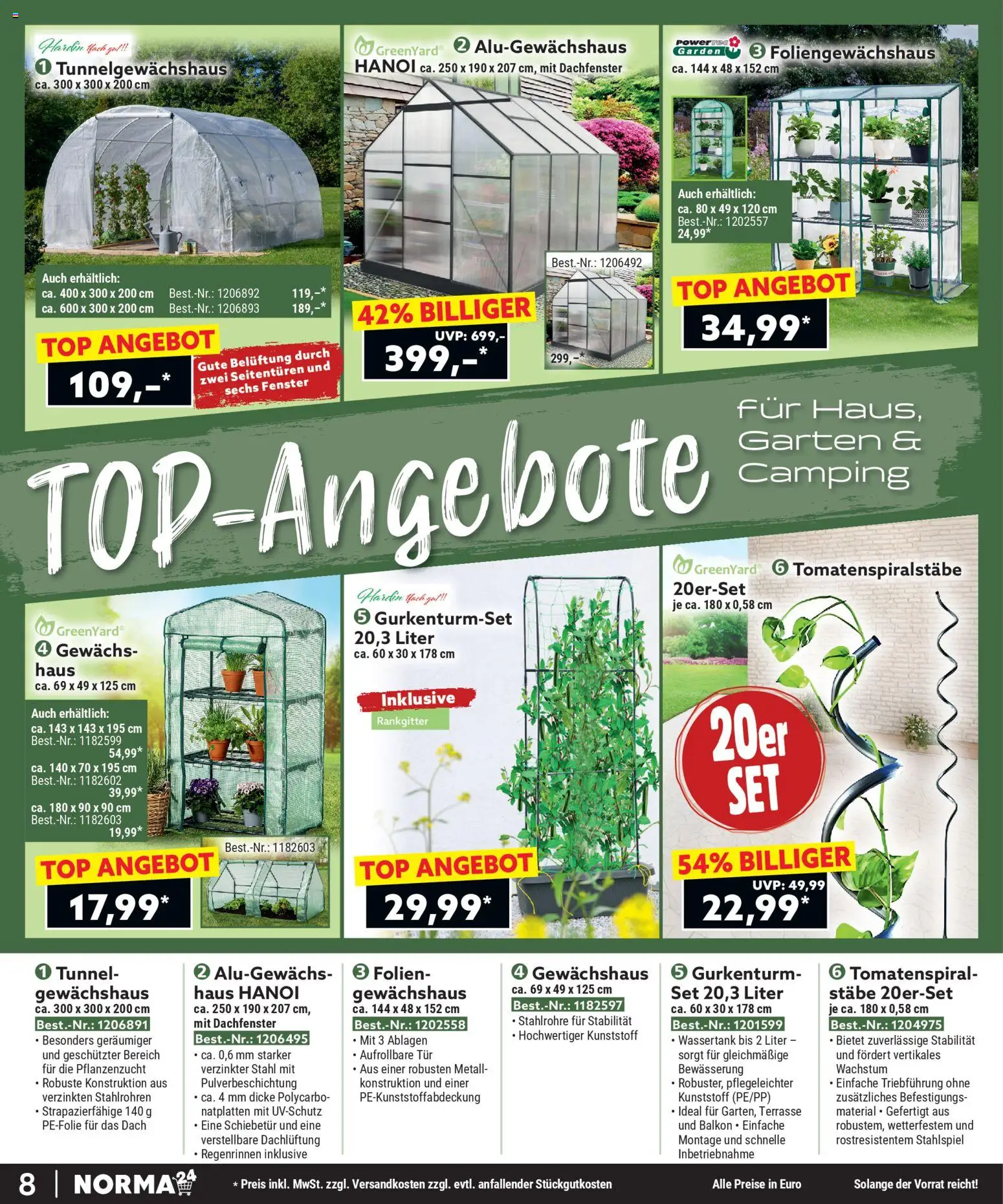 Norma Bestellmagazin Februar 2026 – gültig ab 01.02.2026 | Seite: 8 | Produkte: Top, Tür