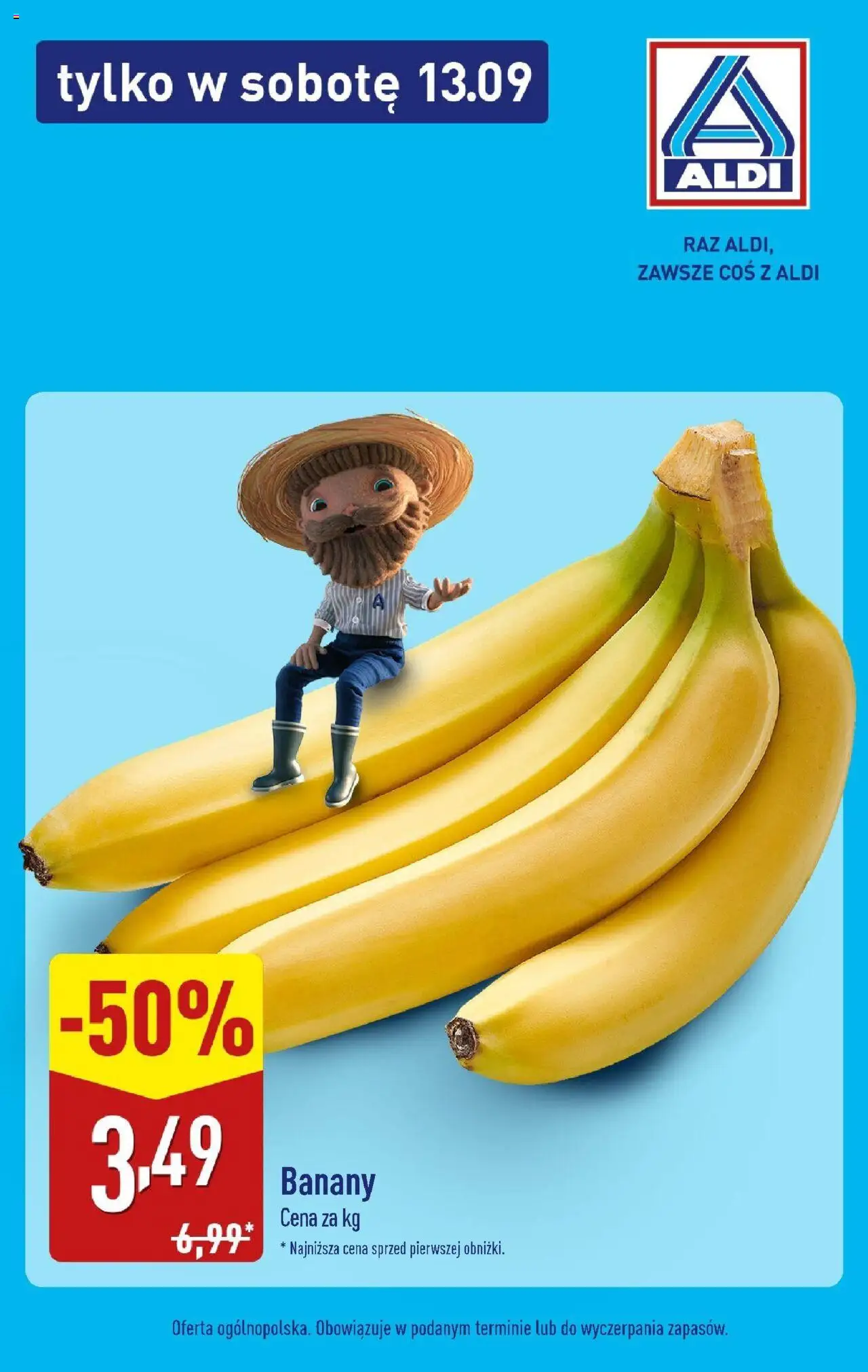Aldi Gazetka - Super sobota od 12.09.2025 | Strona: 2 | Produkty: Banany