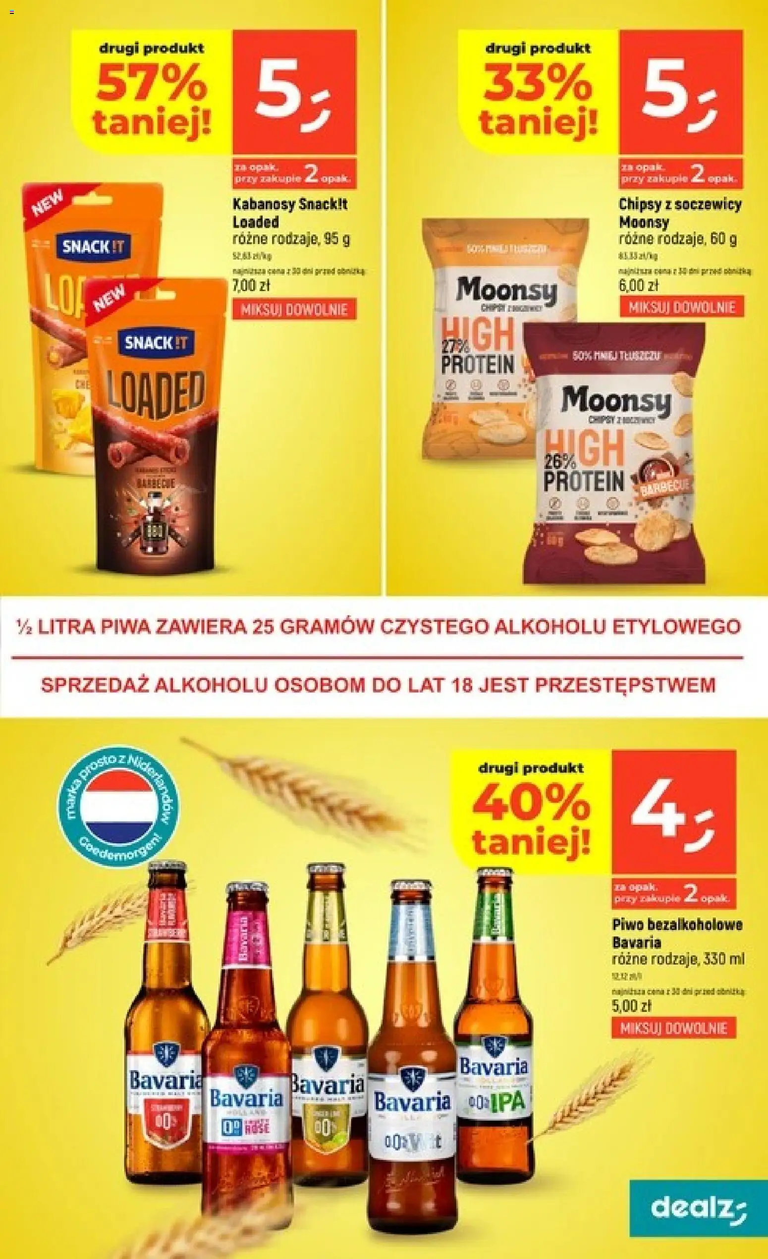 Dealz gazetka od 30.04.2026 | Strona: 13 | Produkty: Chipsy, Kabanosy, Piwo