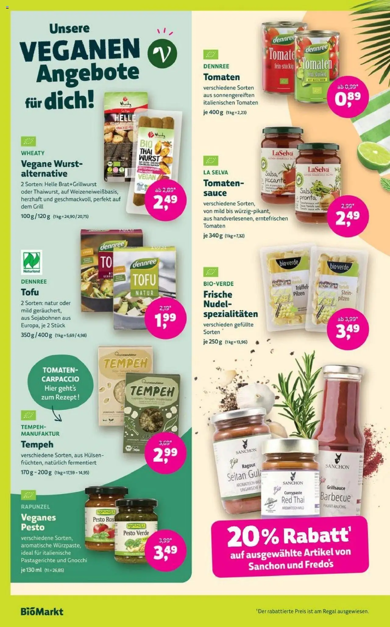 Denns BioMarkt Angebote - gültig ab dem 13.08.2025 | Seite: 6 | Produkte: Grill, Regal, Tomaten, Wurst