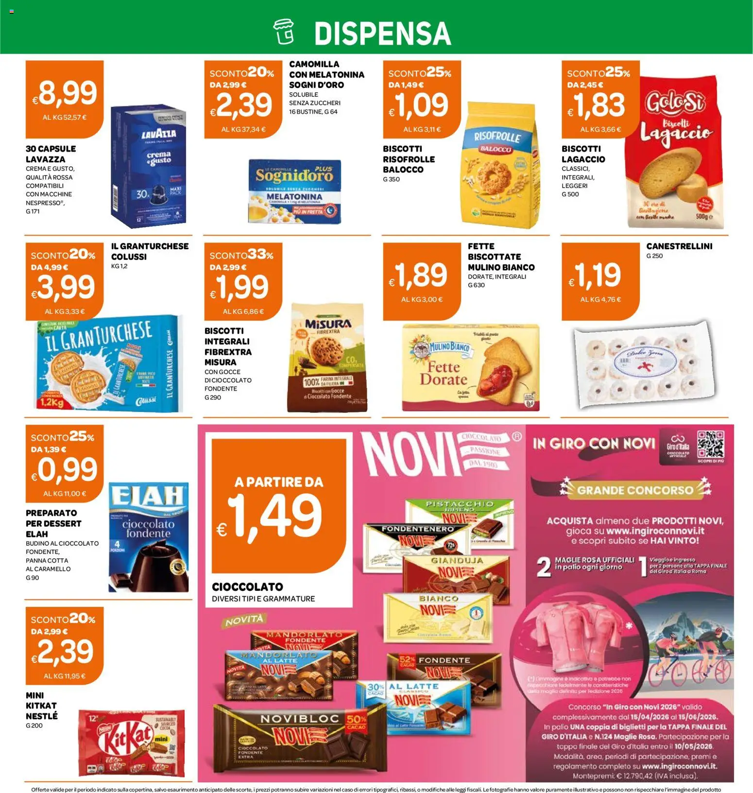 Volantino Ekom del 21.04.2026 | Pagina: 2 | Prodotti: Crema, Cioccolato, Biscotti, Latte