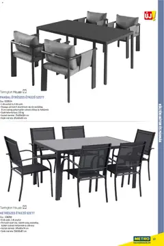 Metro Szezonális bútorok és kiegészítők - amely érvényes a következő dátumtól: 16.02.2026 | Oldal: 13 | Termékek: Bútor, Asztal, Szék