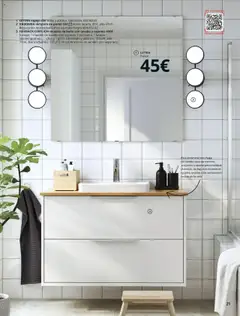 Vista previa Catálogo IKEA Baños válido desde el 01.09.2025 | Página: 21 | Productos: Lámpara de pared, Lavabo, Baño, Lámpara