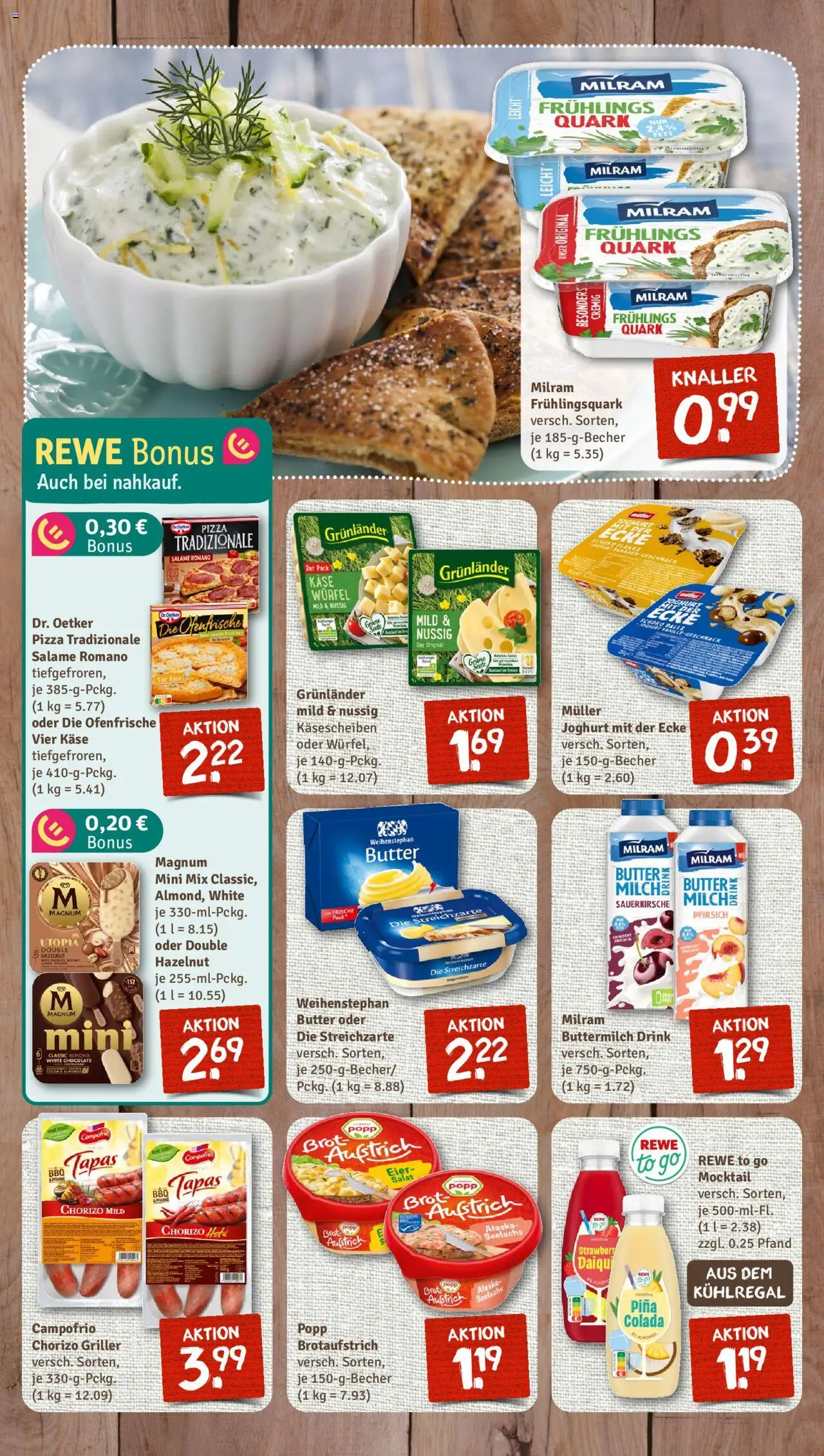 Nahkauf Prospekt - gültig ab dem 28.07.2025 | Seite: 6 | Produkte: Buttermilch, Milram, Brot, Pizza