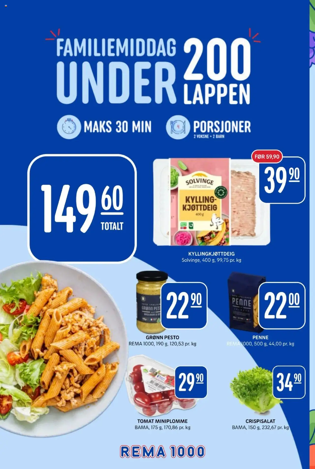  | Side: 2 | Produkter: Kylling, Pasta, Kjøttdeig, Форель