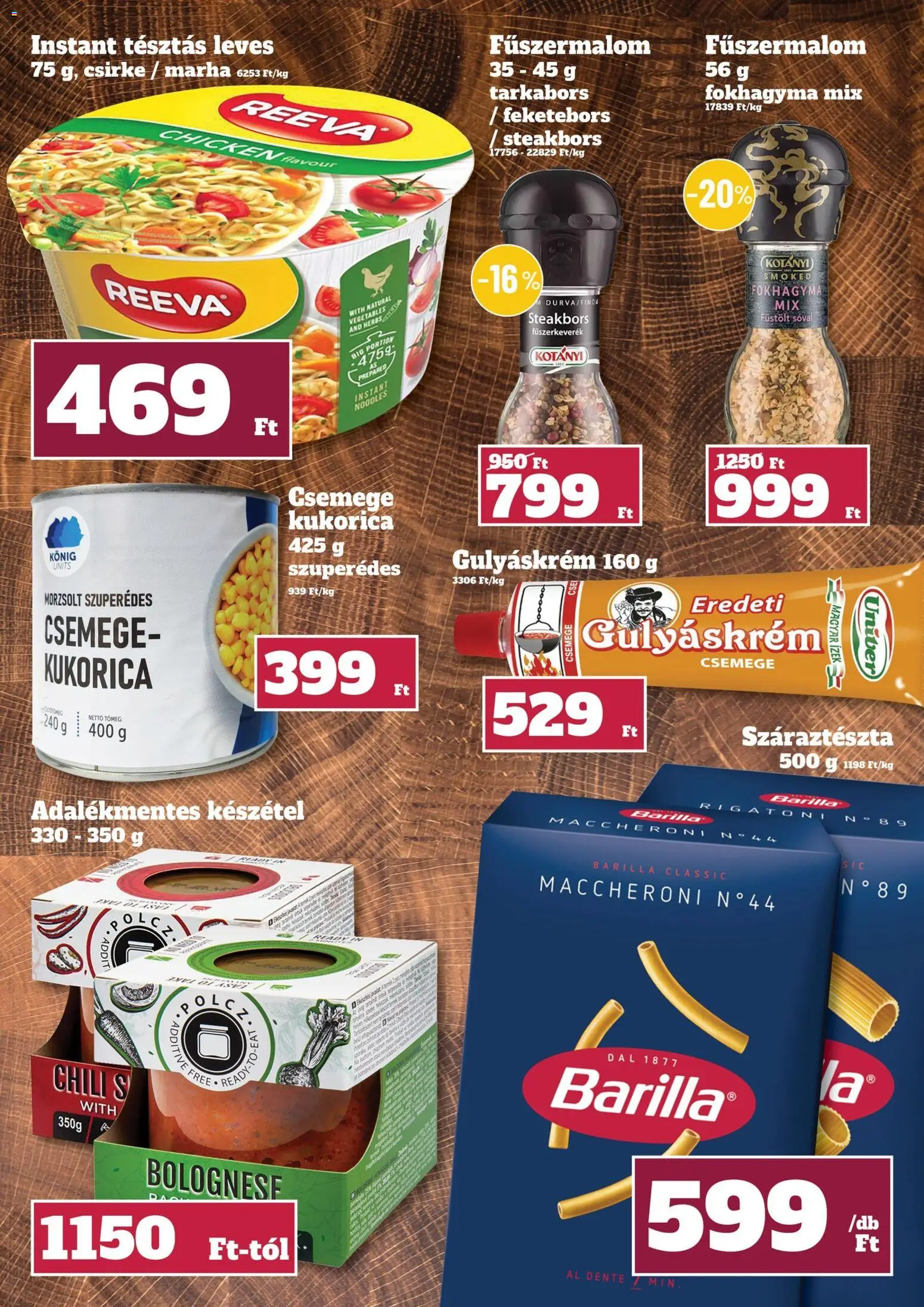 Family Diszkont akciós ujság - amely érvényes a következő dátumtól: 24.10.2025 | Oldal: 16 | Termékek: Chili, Csemege kukorica, Gulyáskrém, Száraztészta