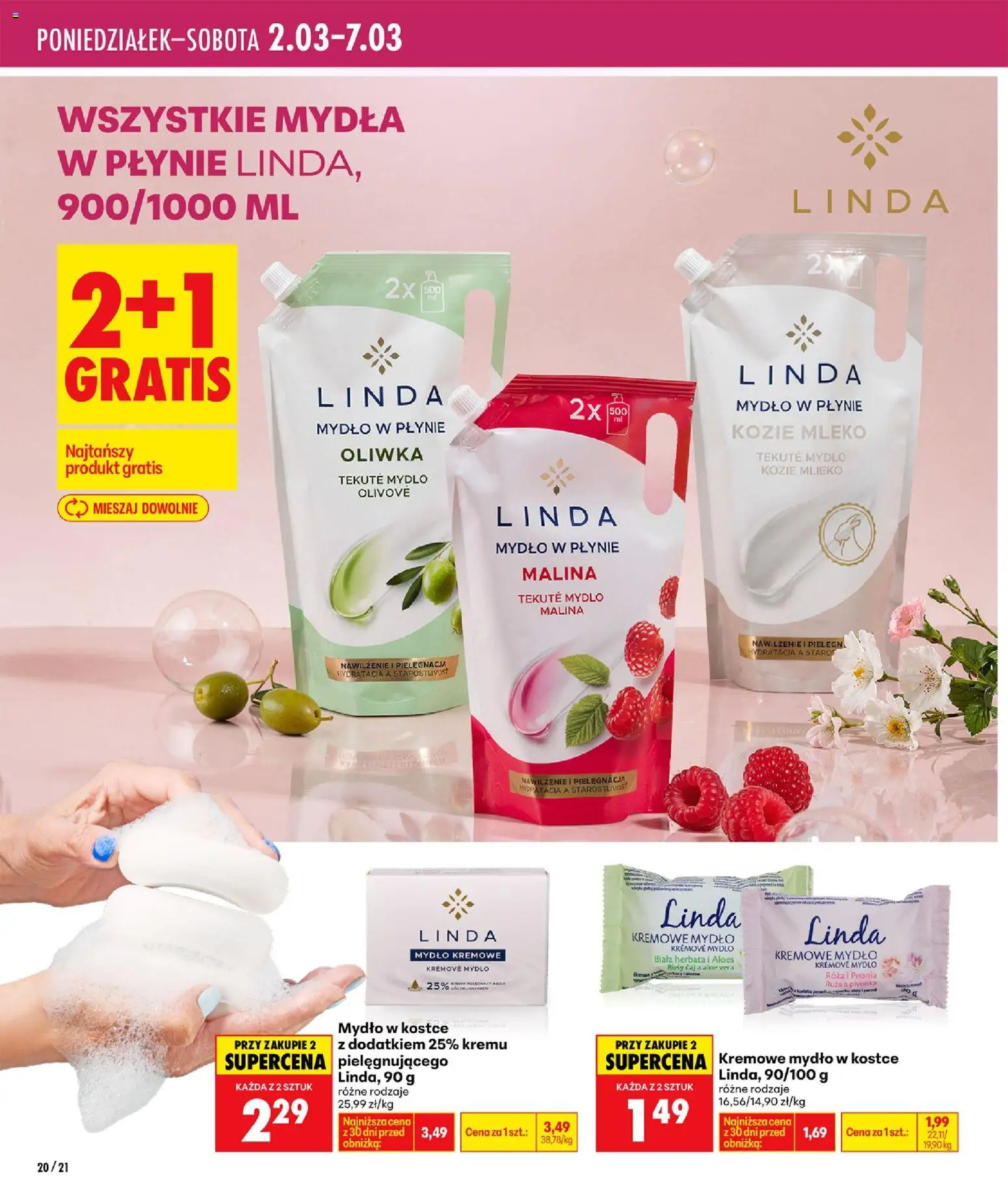 Biedronka gazetka - Twoje piękne strony od 26.02.2026 | Strona: 20 | Produkty: Malina, Aloes, Mydło w płynie linda, Herbata