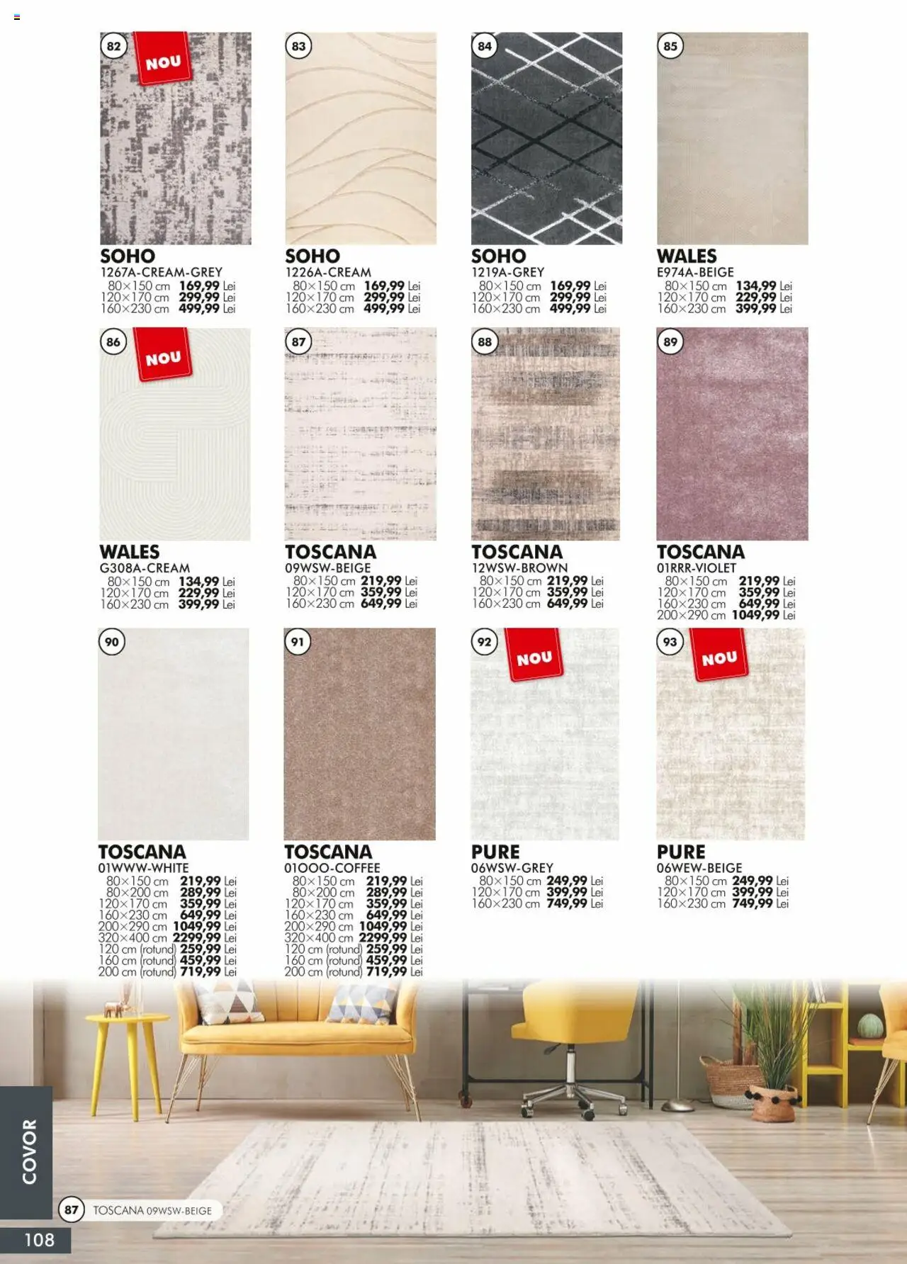 Noul catalog Diego – valabil de la 01.04.2024 | Pagină: 108 | Produse: Covor