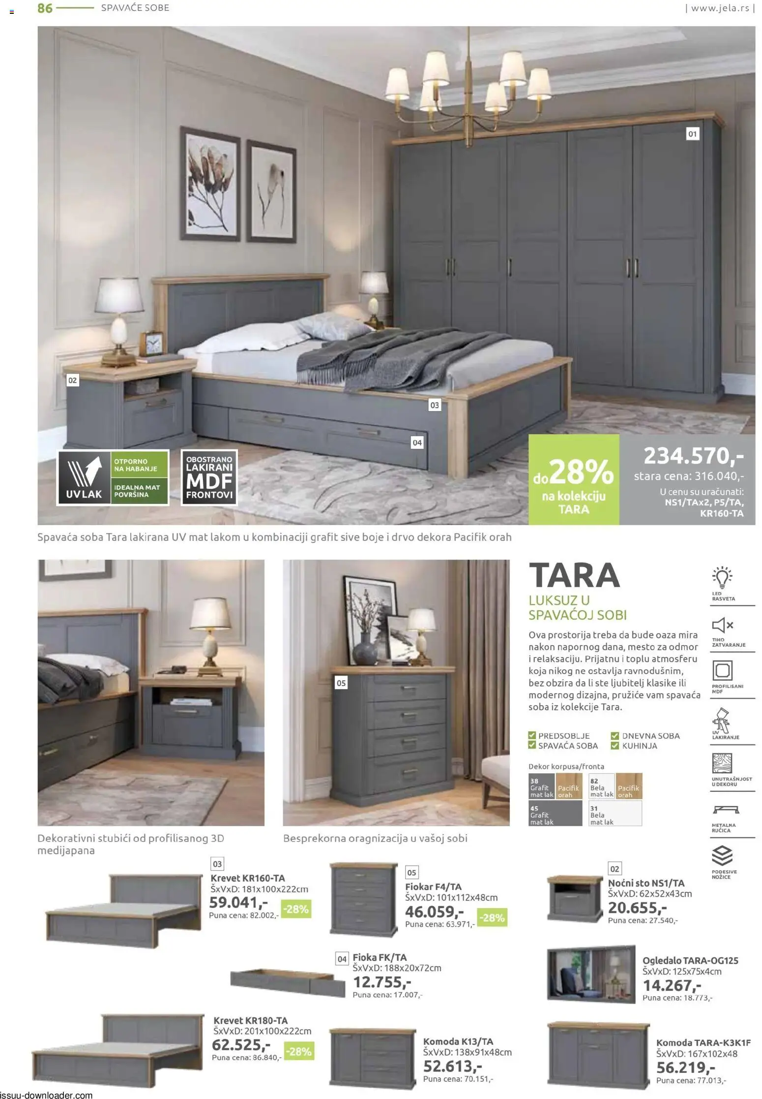 Jela katalog - važi od 09.02.2026 | Strana: 86 | Proizvode: Sto, Kuhinja, Ogledalo, Orah