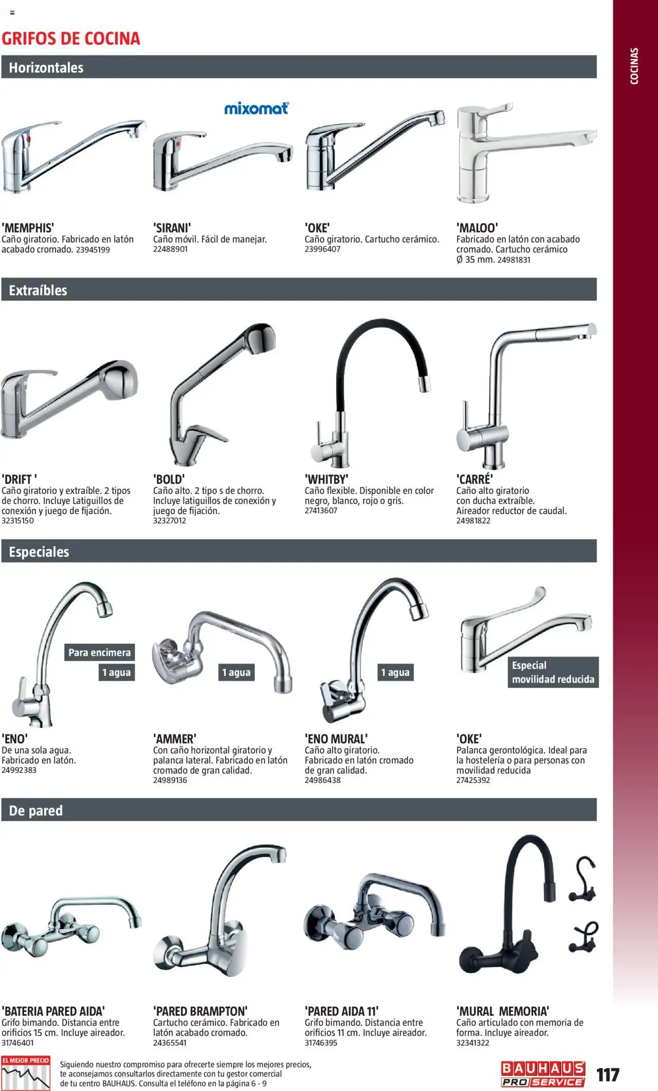 Bauhaus - ProService  │ válido desde el 24.02.2025 | Página: 117 | Productos: Té, Cocina, Batería, Ducha