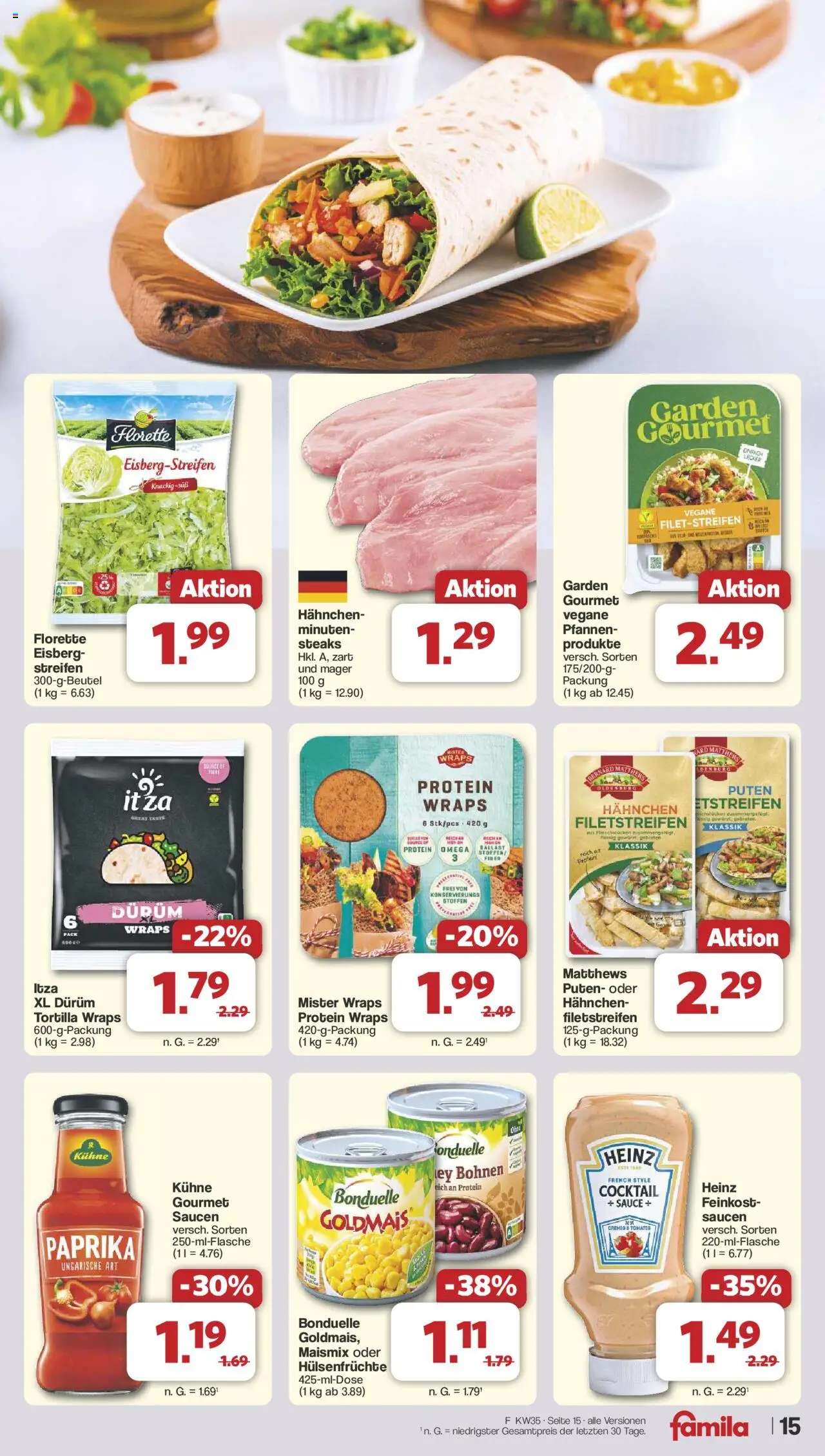Famila Nordwest Prospekt 	 - gültig ab dem 25.08.2025 | Seite: 17 | Produkte: Hahnchen, Paprika