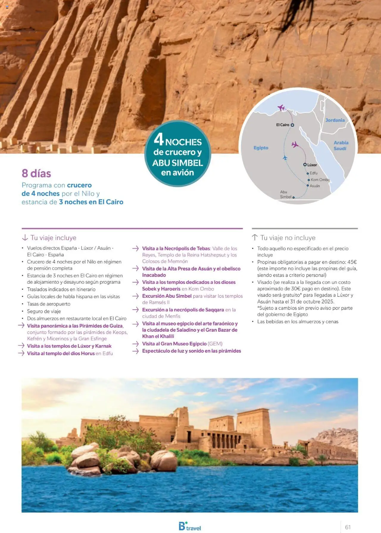 B the travel brand Egipto │ válido desde el 01.07.2025 | Página: 61