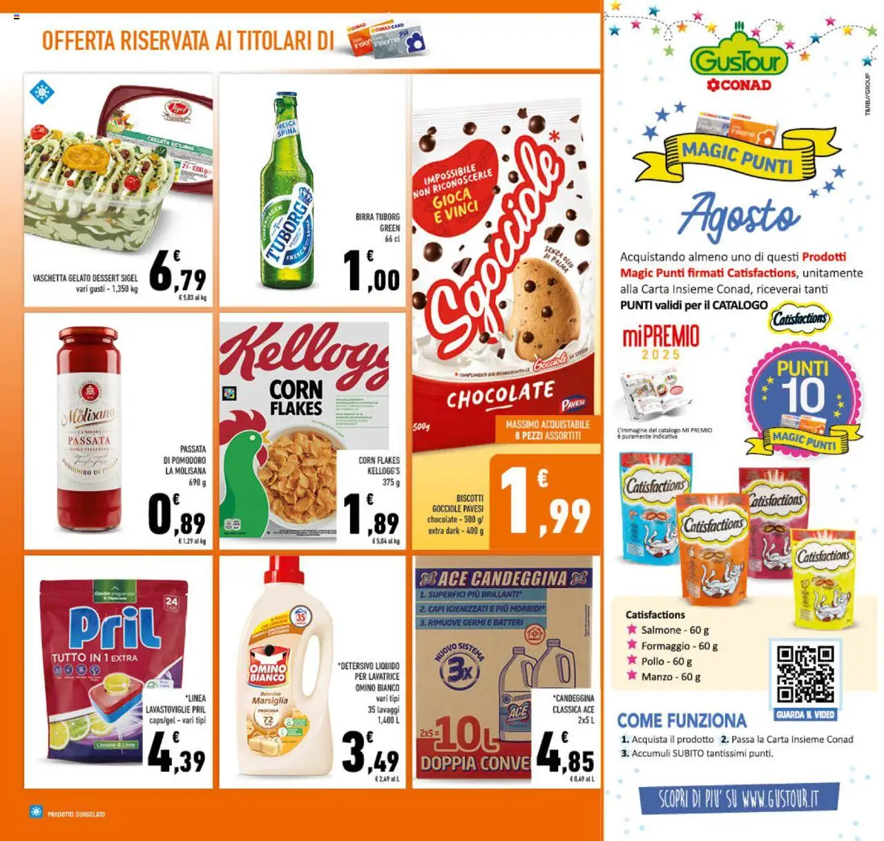 Volantino Conad del 13.08.2025 | Pagina: 15 | Prodotti: Birra, Candeggina, Biscotti, Lavatrice